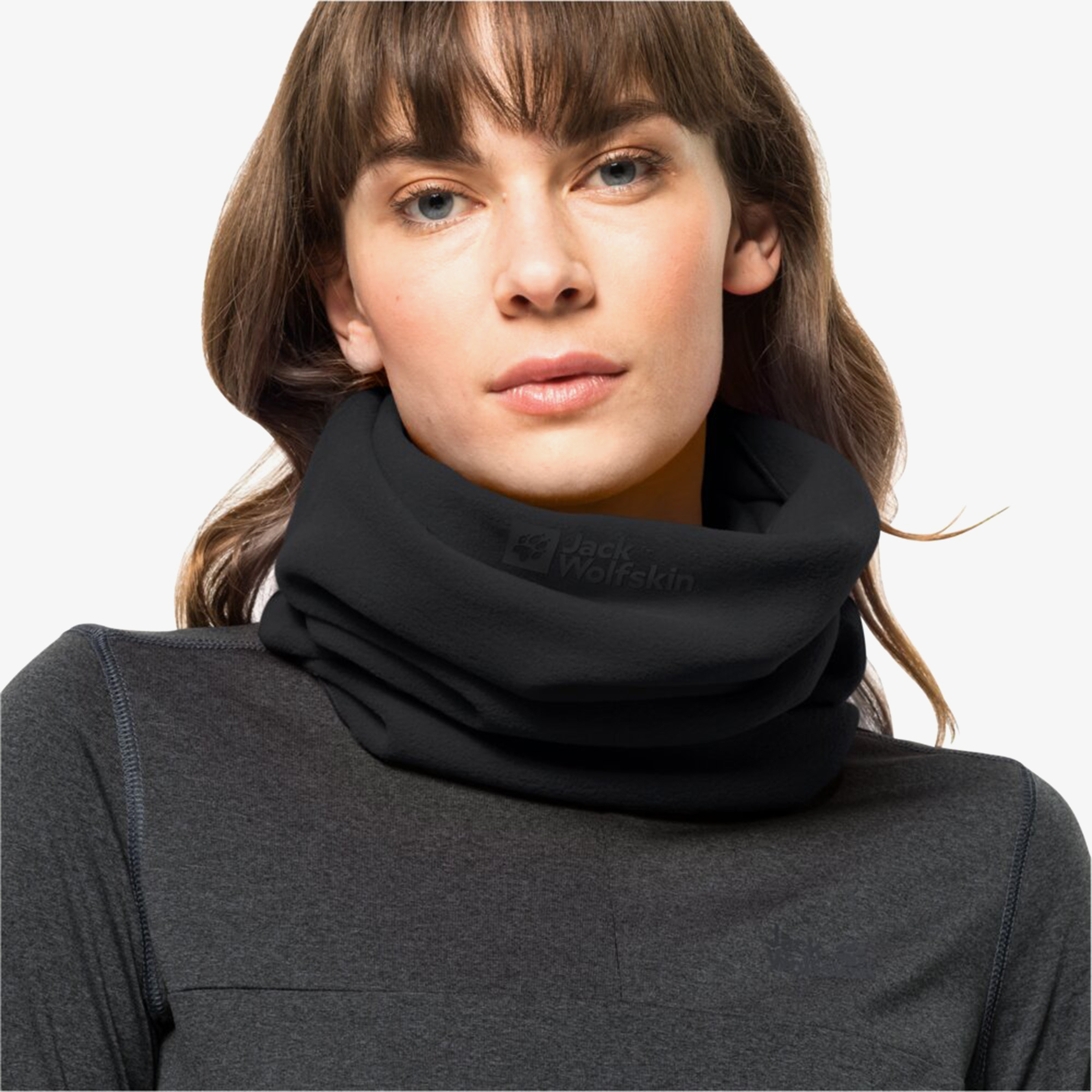 Jack Wolfskin Real Stuff Unisex Siyah Boyunluk