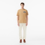 Scotch&Soda Relaxed Fit Front Back Erkek Bej T-Shirt