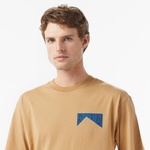 Scotch&Soda Relaxed Fit Front Back Erkek Bej T-Shirt