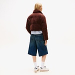 Tommy Jeans Cord Kadın Puffer Kahverengi Mont