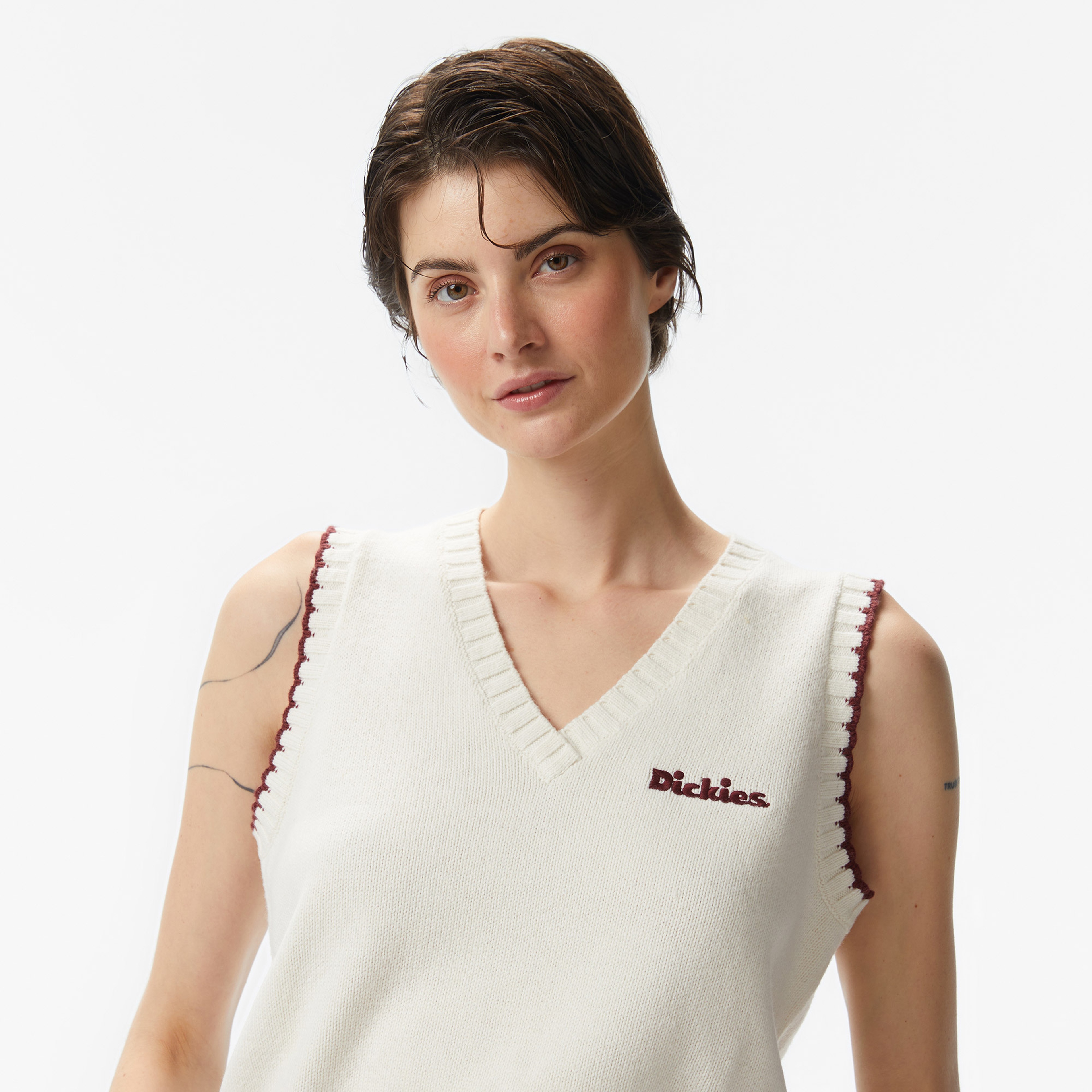 Dickies Slayden Kadın Beyaz T-Shirt