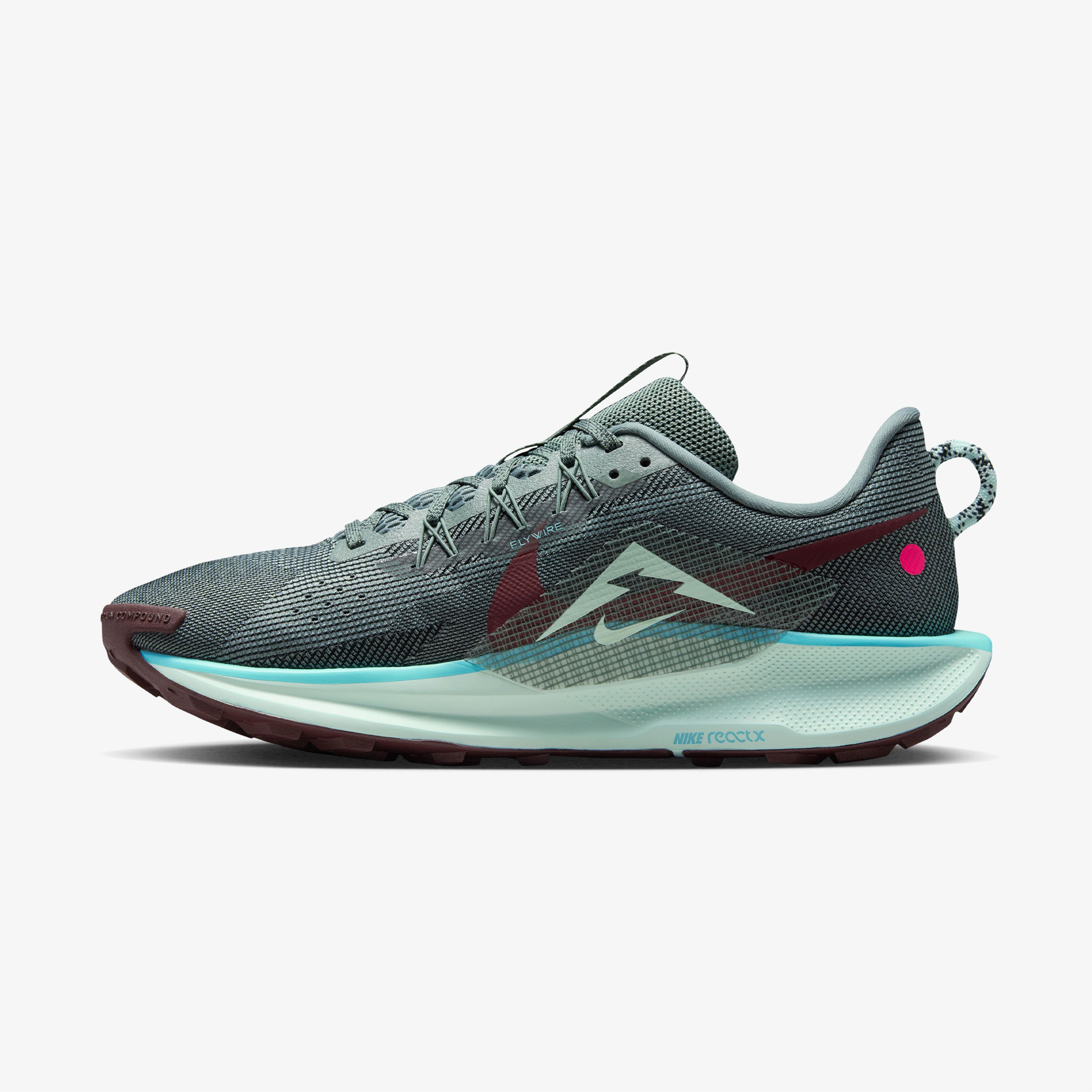 Nike Reactx Pegasus Trail 5 Erkek Yeşil Koşu Ayakkabısı