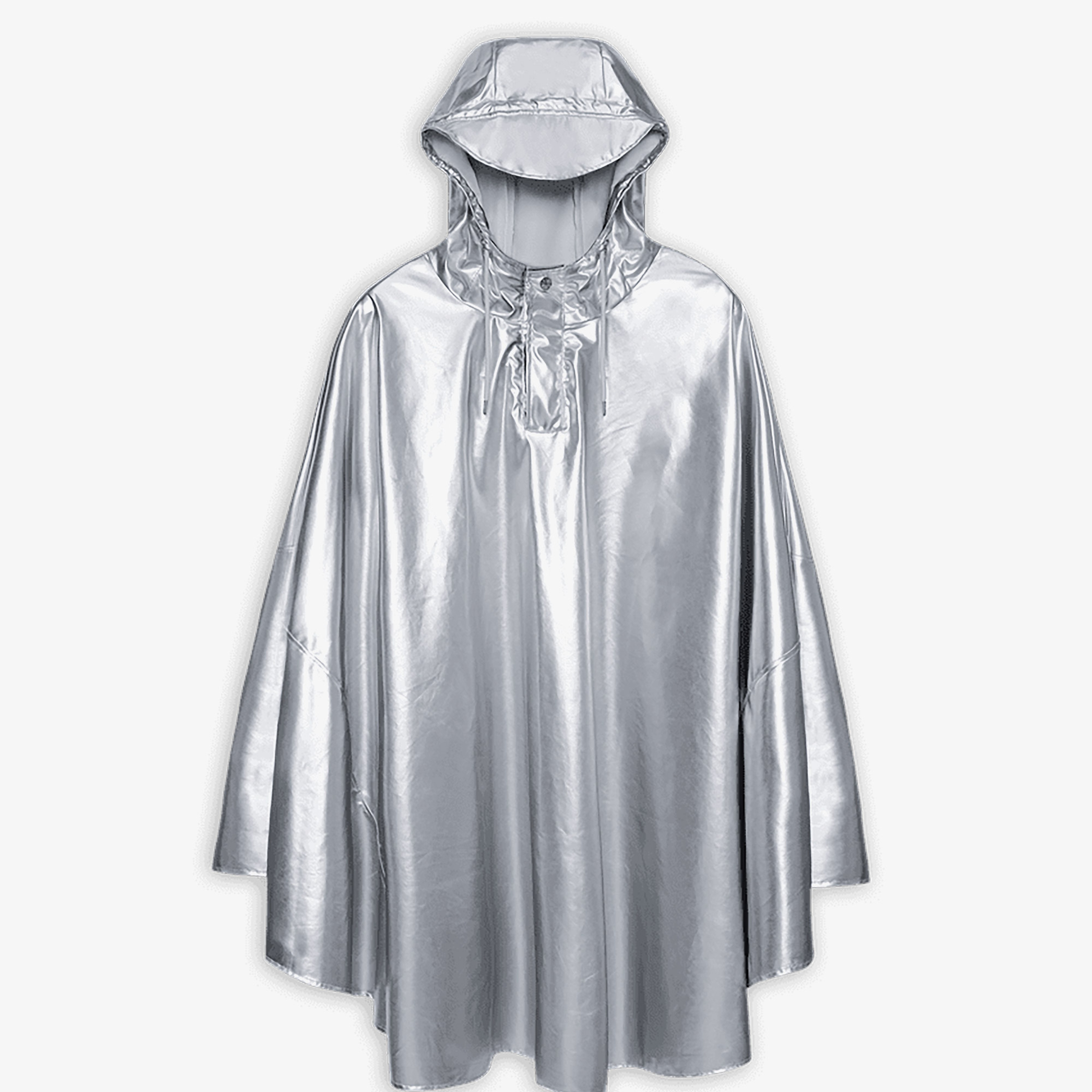 Rains Cape W3 Unisex Gri Yağmurluk