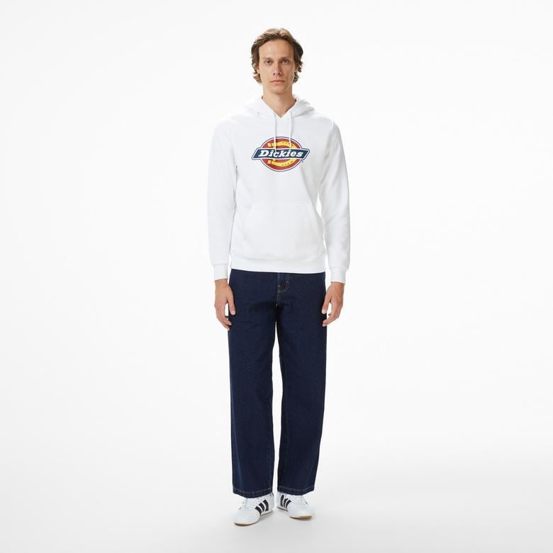 Dickies İcon Logo Erkek Beyaz Sweatshirt