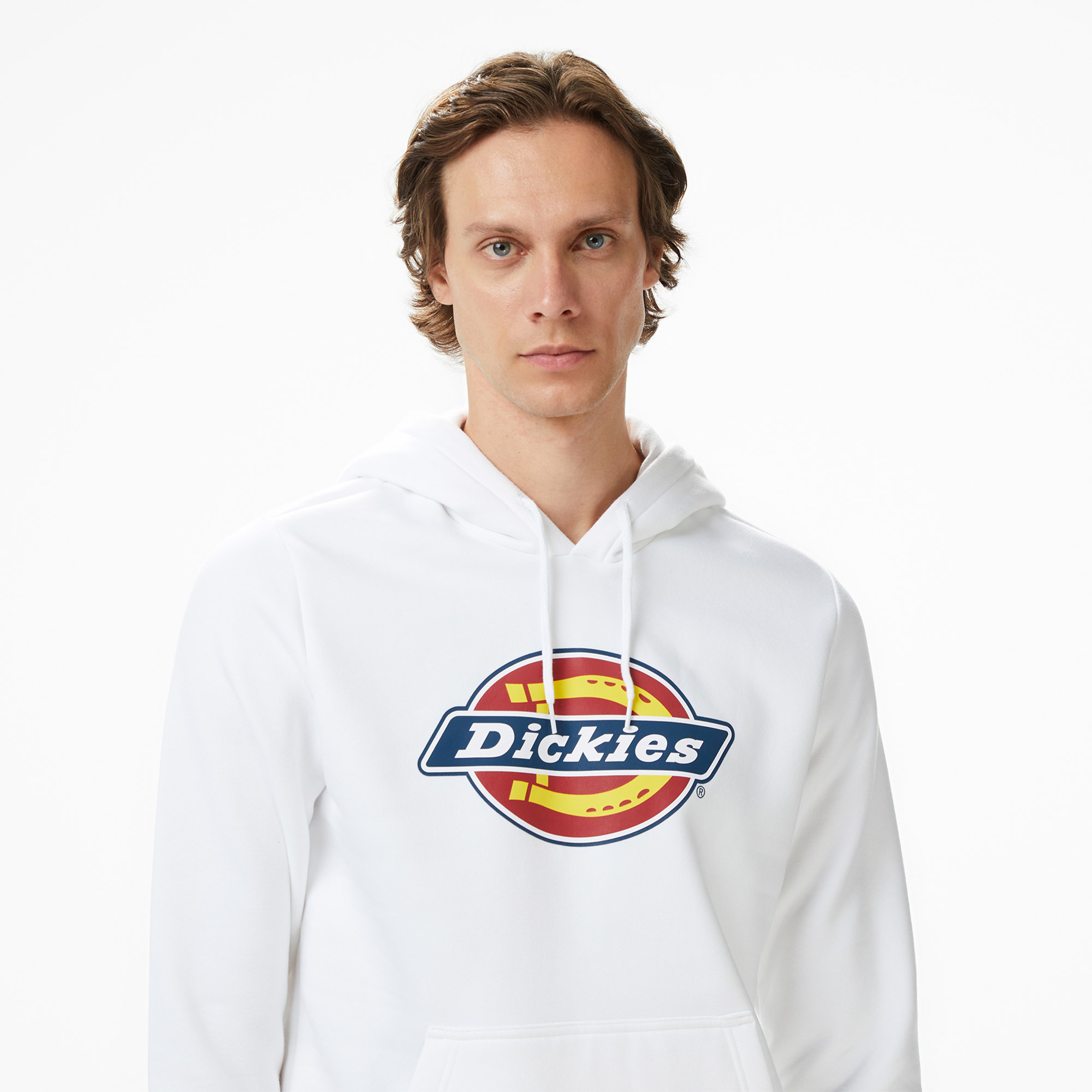 Dickies İcon Logo Erkek Beyaz Sweatshirt
