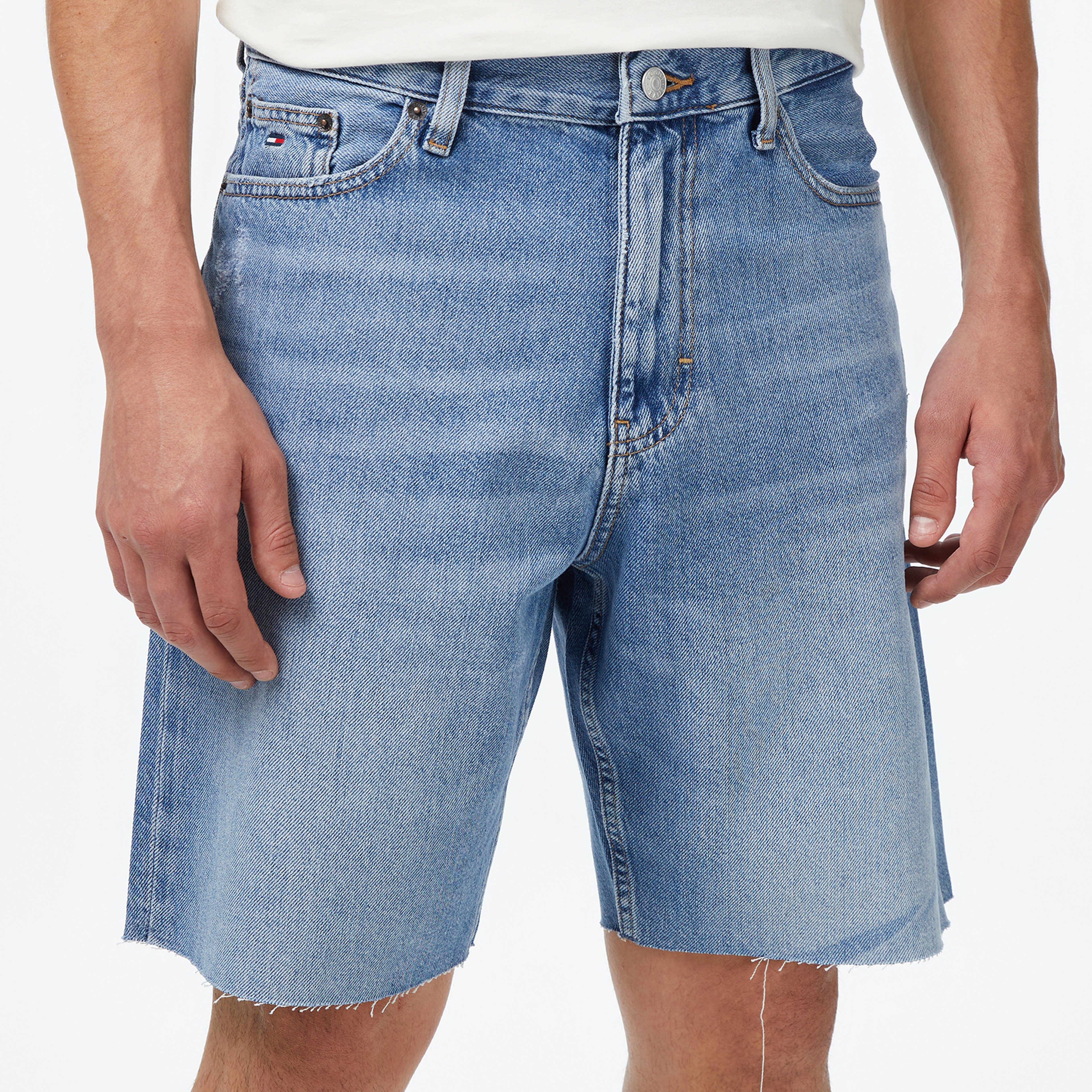 Tommy Hilfiger Isaac Relaxed Festival Erkek Mavi Jean Şort
