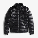 Tommy Jeans Slim Zip Print Down Kadın Puffer Siyah Mont