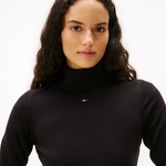 Tommy Jeans Essentials Turtleneck Kadın Siyah Elbise