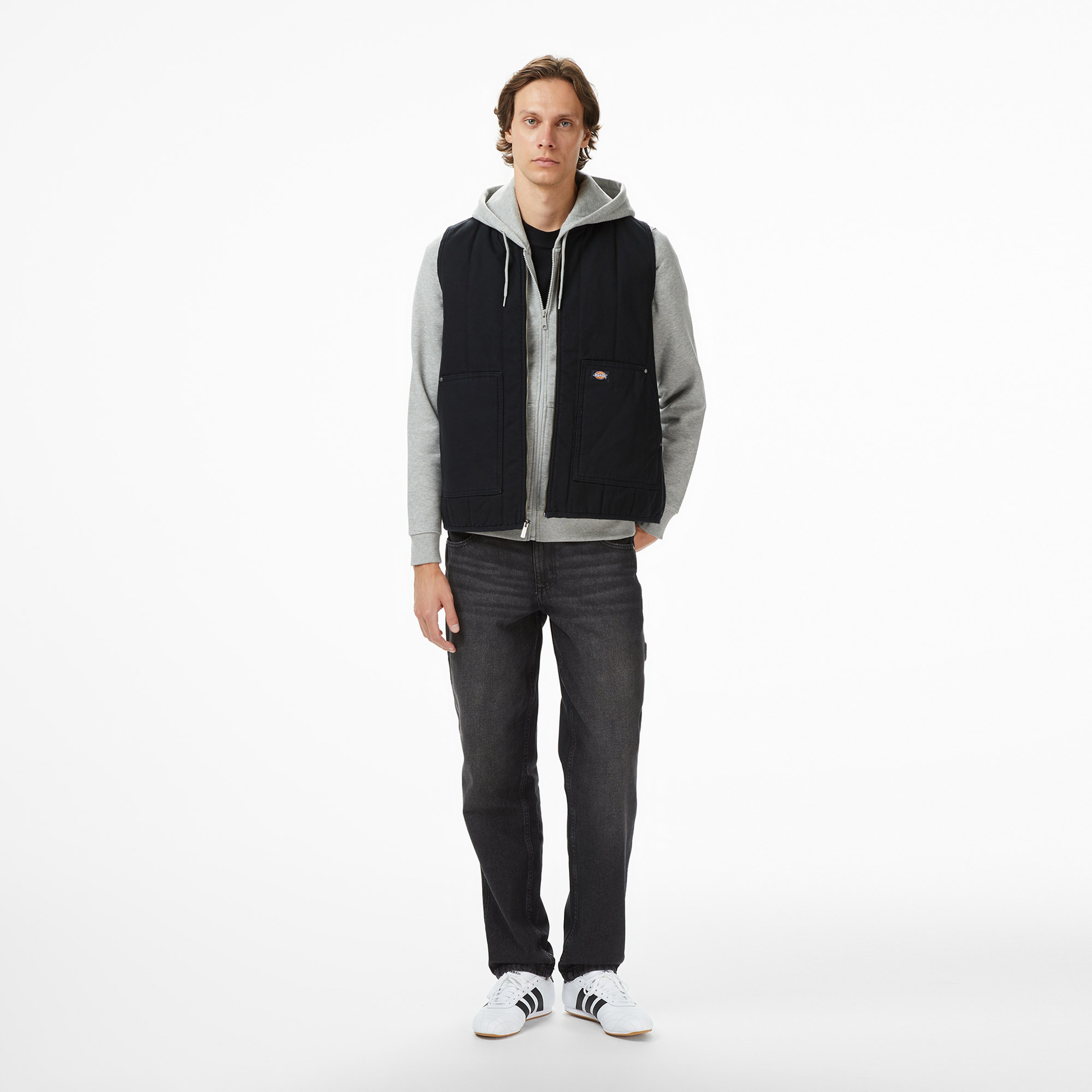 Dickies Quilted Canvas Erkek Siyah Ceket