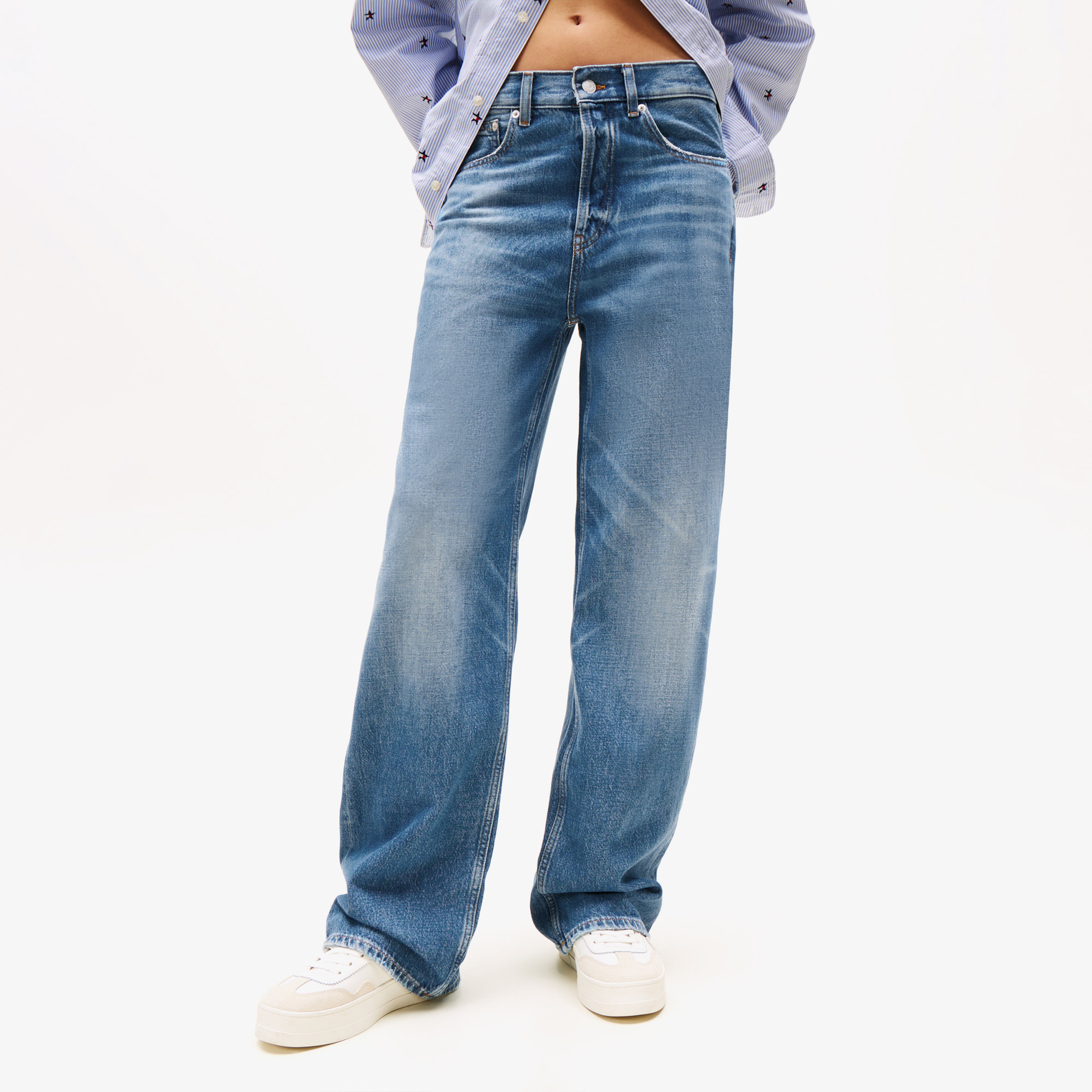 Tommy Hilfiger Relaxed Denim Çocuk Mavi Straight Jean
