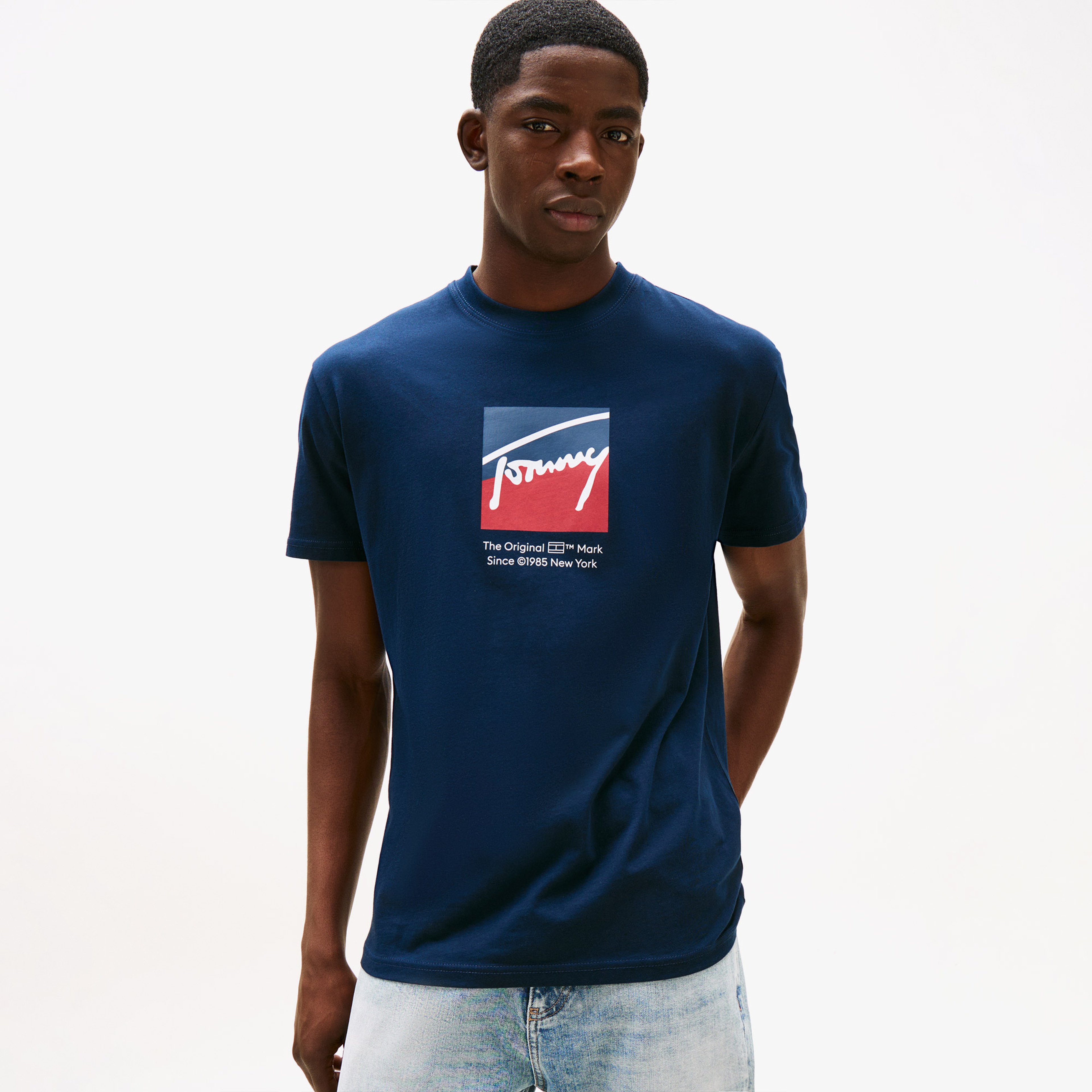 Tommy Jeans Regular Erkek Lacivert T-Shirt