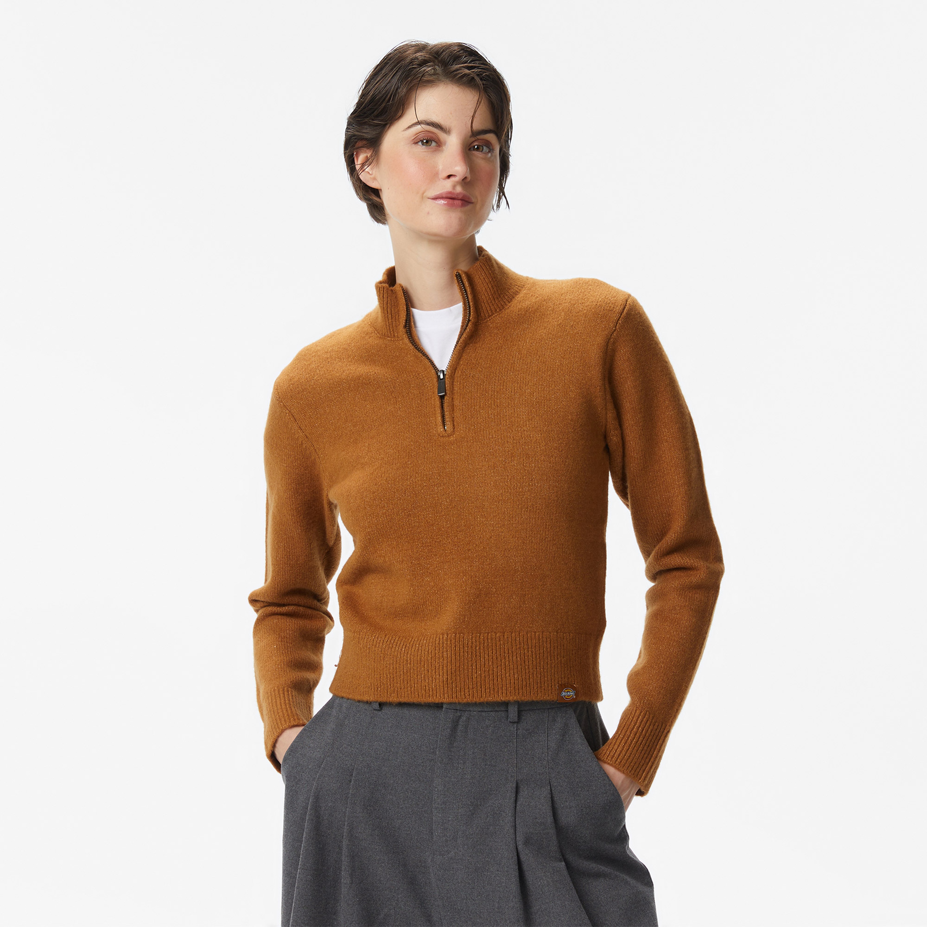 Dickies Ruston Kadın Kahverengi Triko