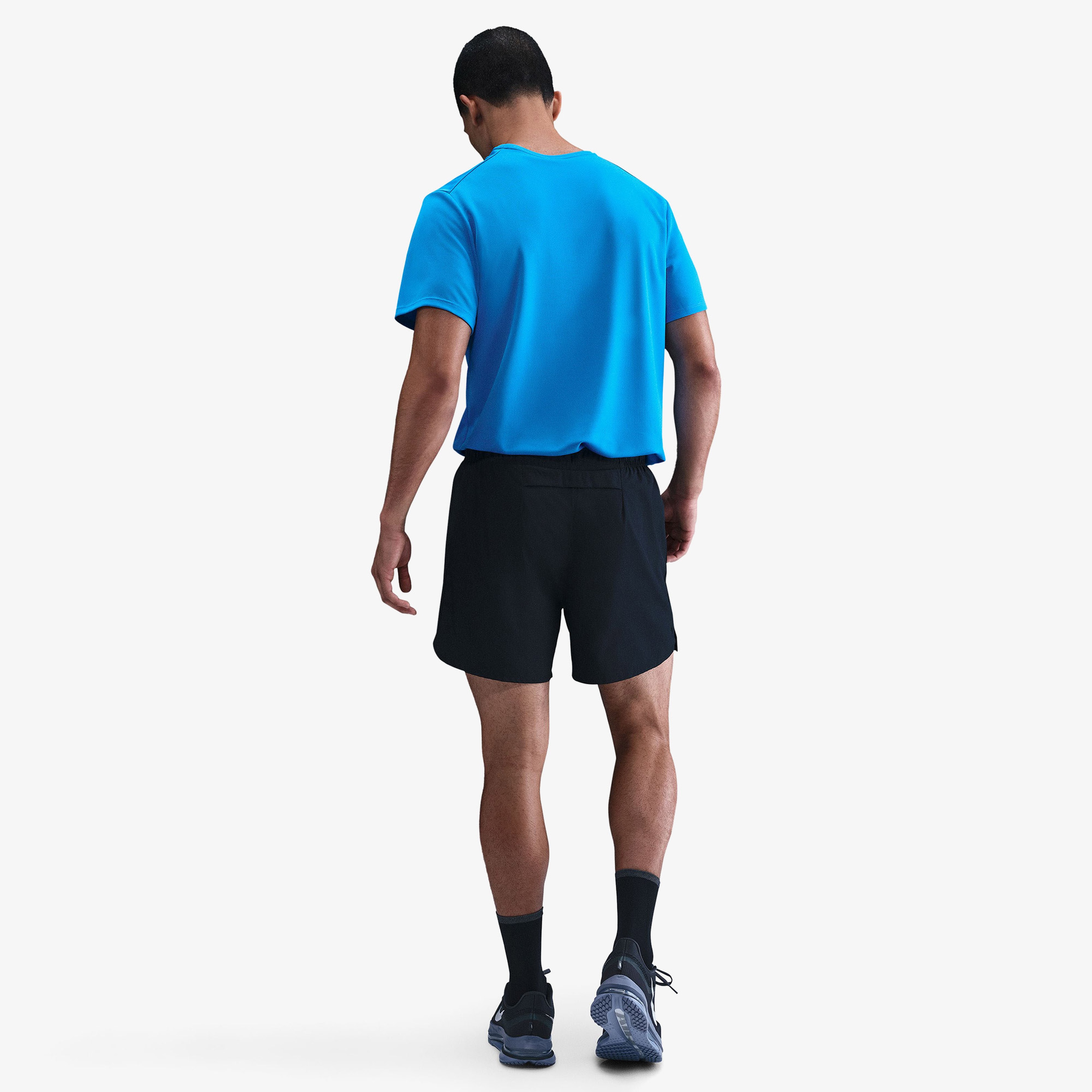 Nike Dri-Fit Miler Erkek Mavi T-Shirt