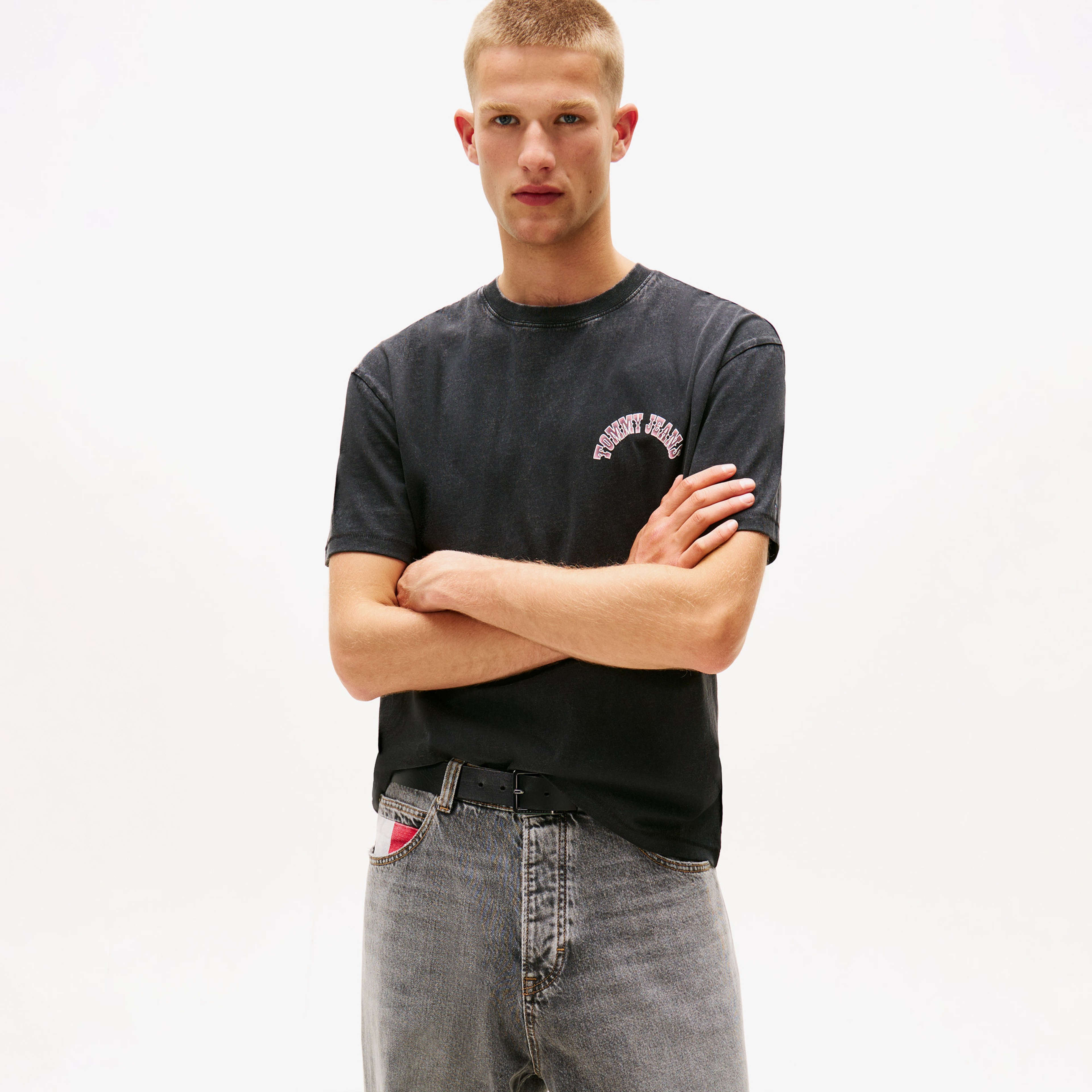 Tommy Jeans Relax Novelty Erkek Siyah T-Shirt