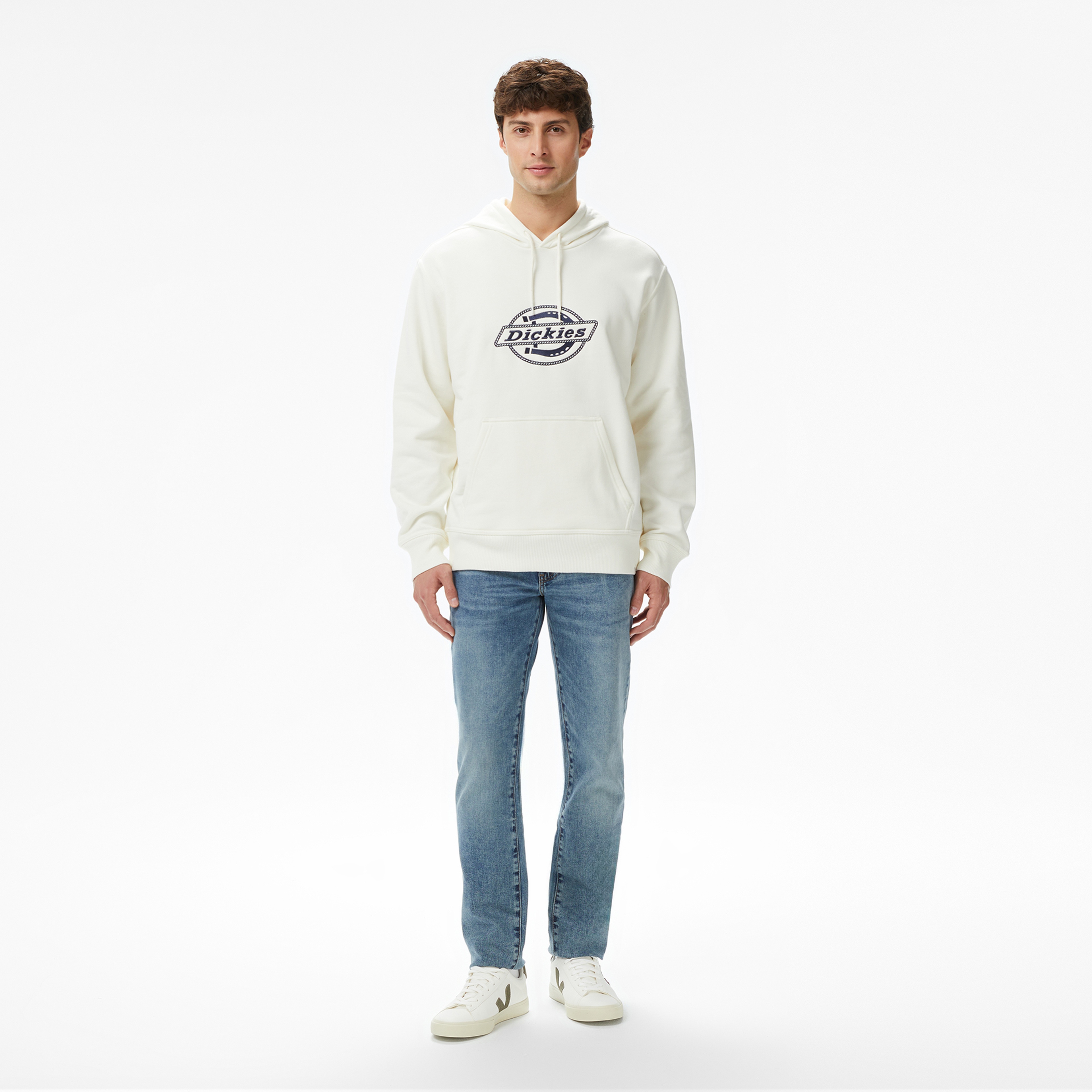Dickies Forth Shaw Erkek Beyaz Sweatshirt