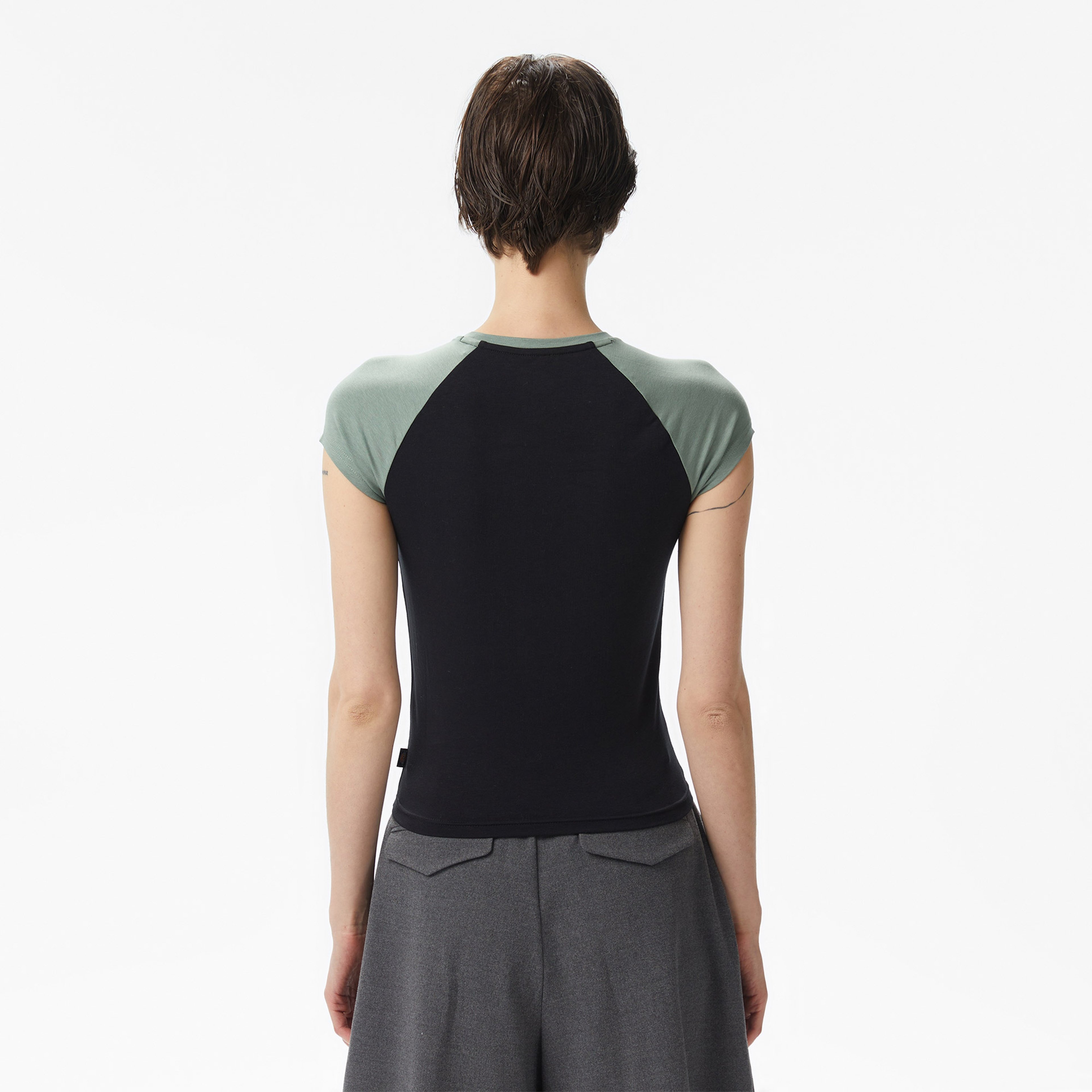 Dickies Forth Shaw Raglan Kadın Yeşil T-Shirt