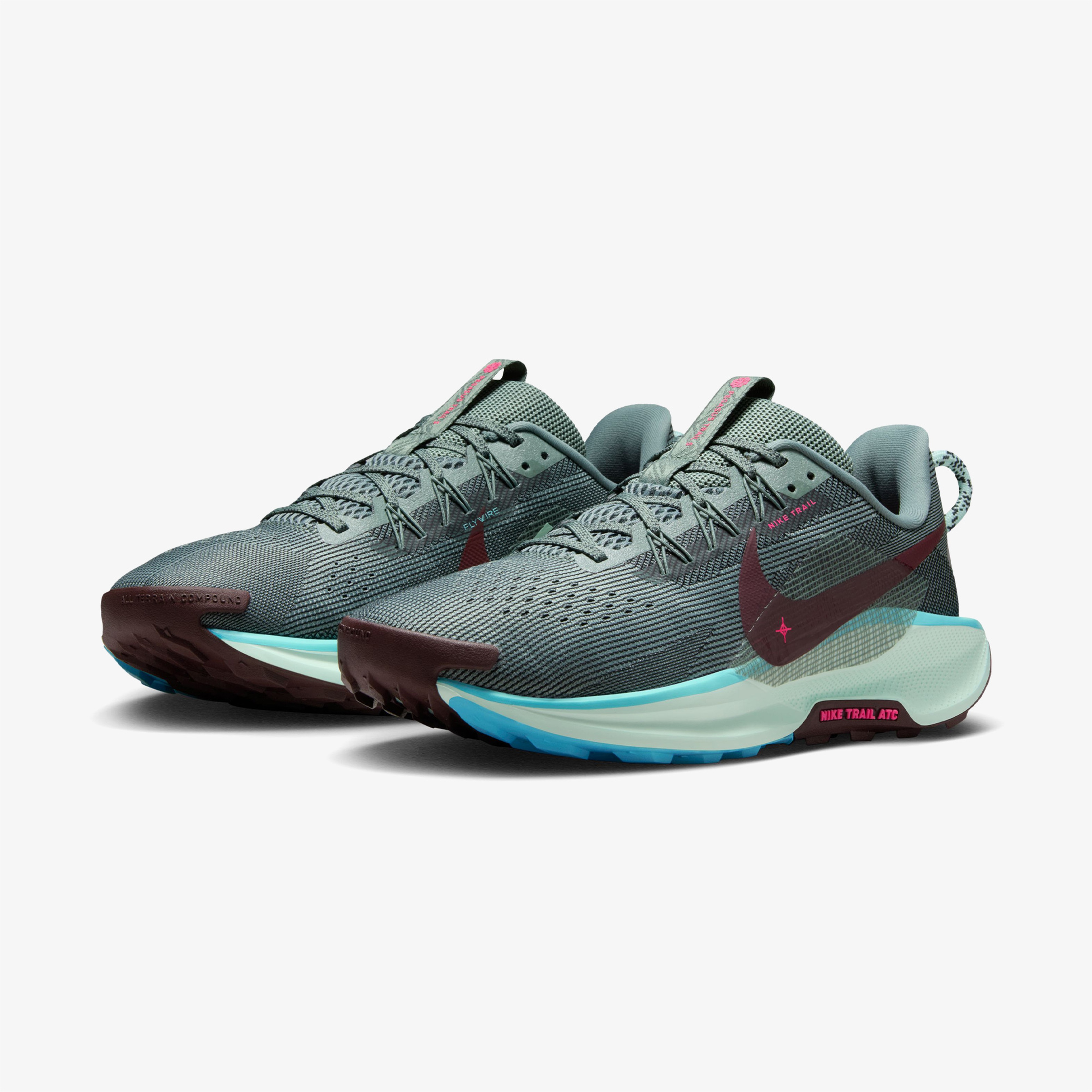 Nike Reactx Pegasus Trail 5 Erkek Yeşil Koşu Ayakkabısı