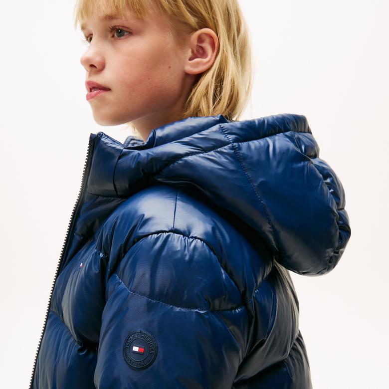 Tommy Hilfiger Essential Down Çocuk Puffer Lacivert Mont