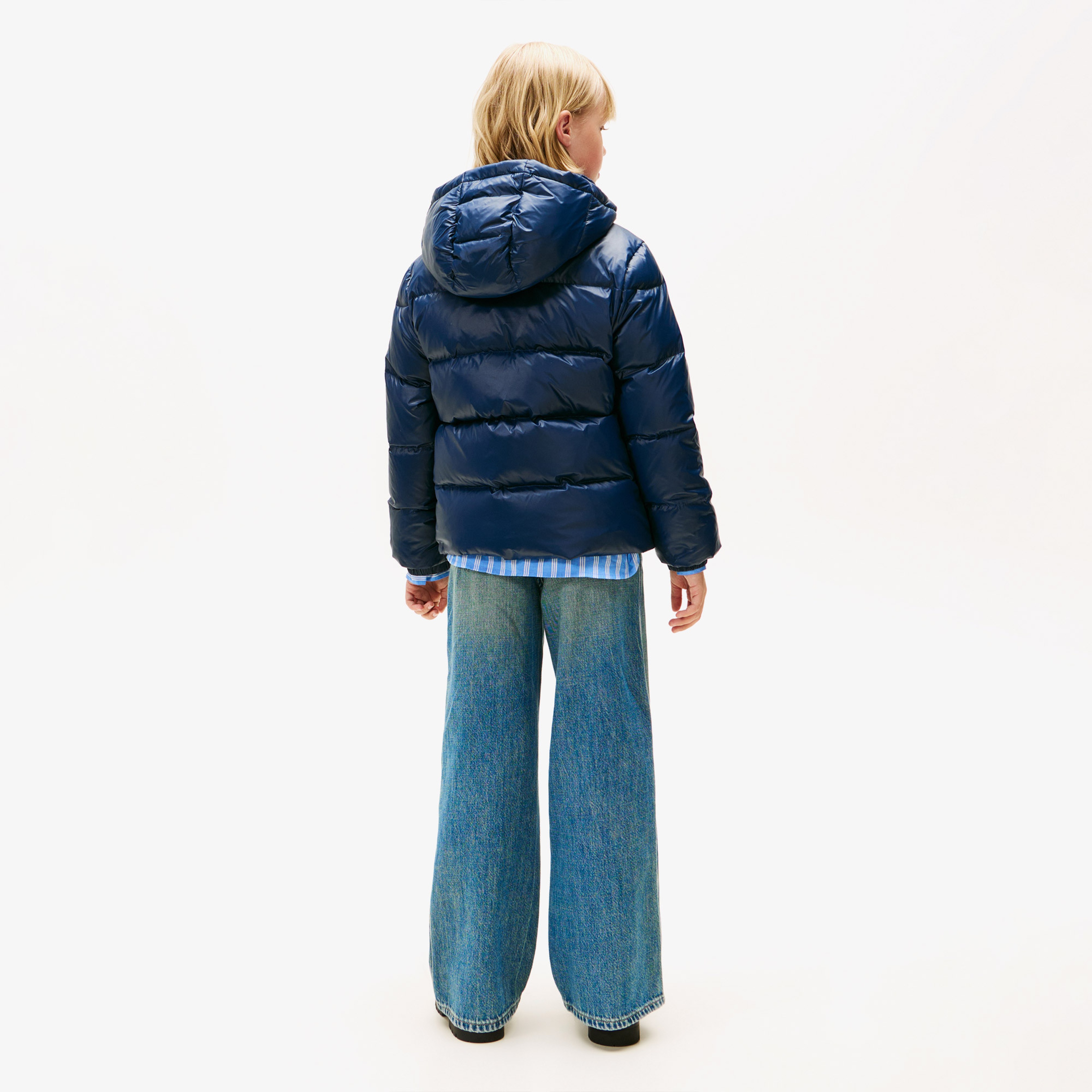 Tommy Hilfiger Essential Down Çocuk Puffer Lacivert Mont