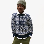 Tommy Hilfiger Fairisle Çocuk Lacivert Kazak