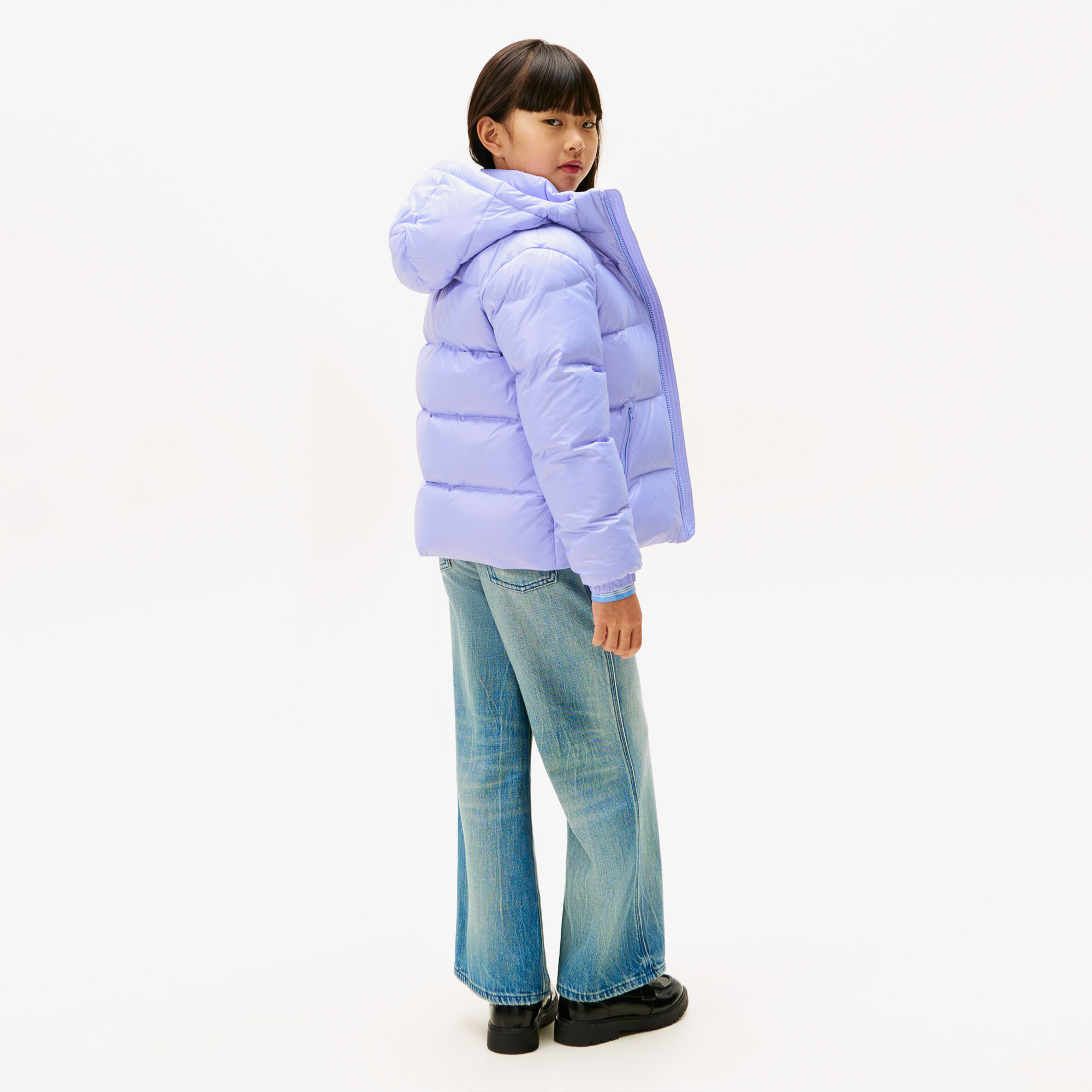 Tommy Hilfiger Essential Down Çocuk Puffer Mavi Mont