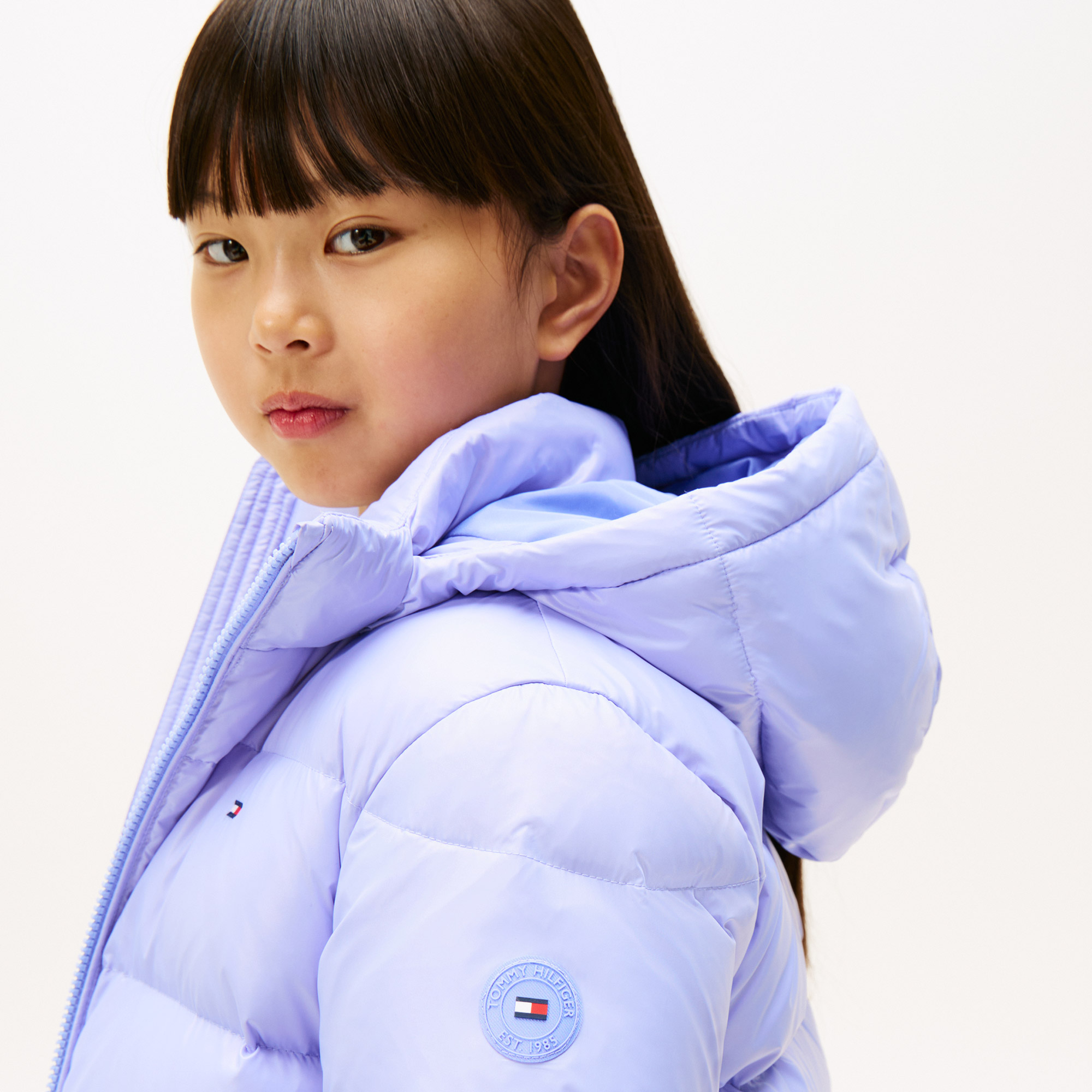 Tommy Hilfiger Essential Down Çocuk Puffer Mavi Mont