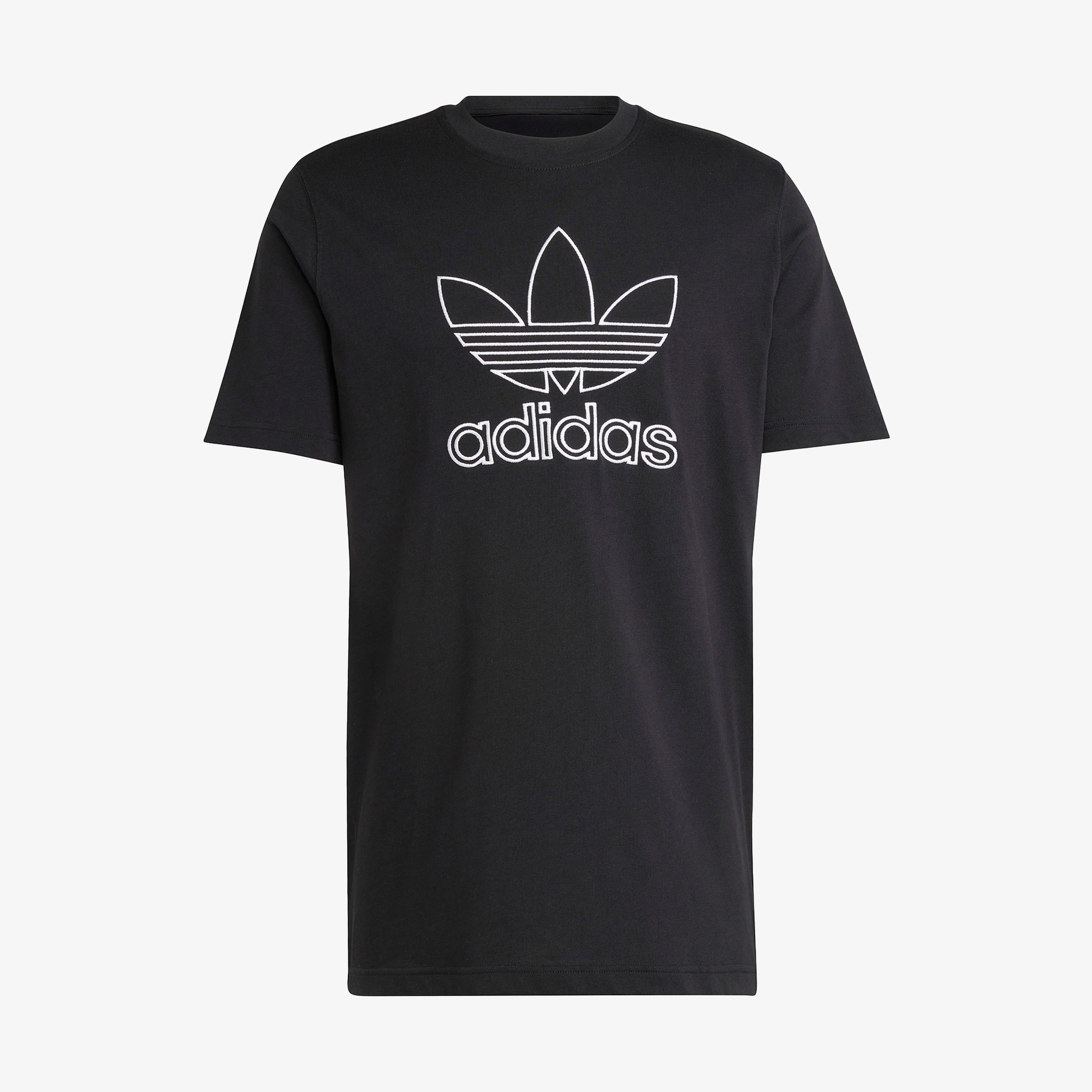 adidas Adicolor Outline Trefoil Erkek Siyah T-Shirt