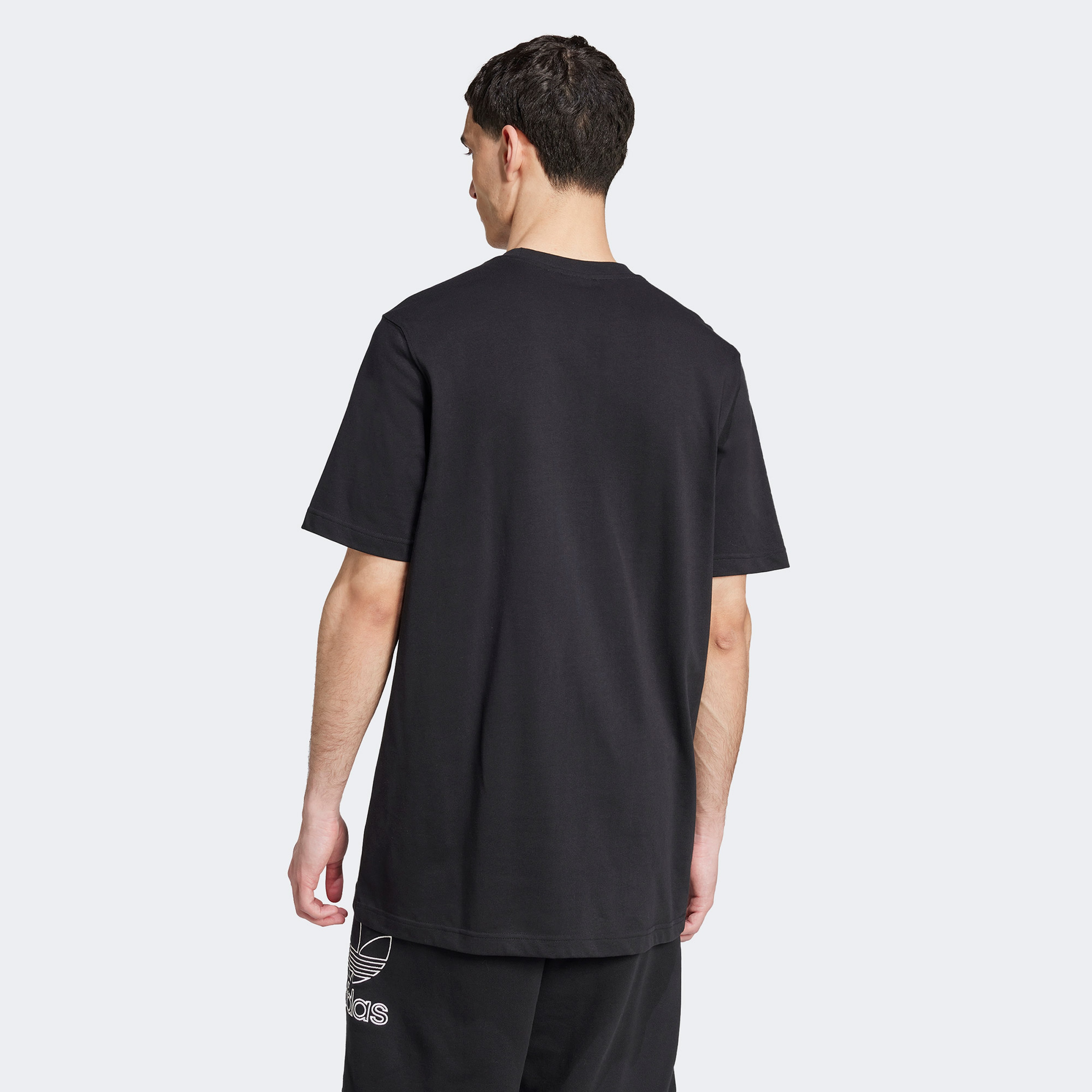 adidas Adicolor Outline Trefoil Erkek Siyah T-Shirt