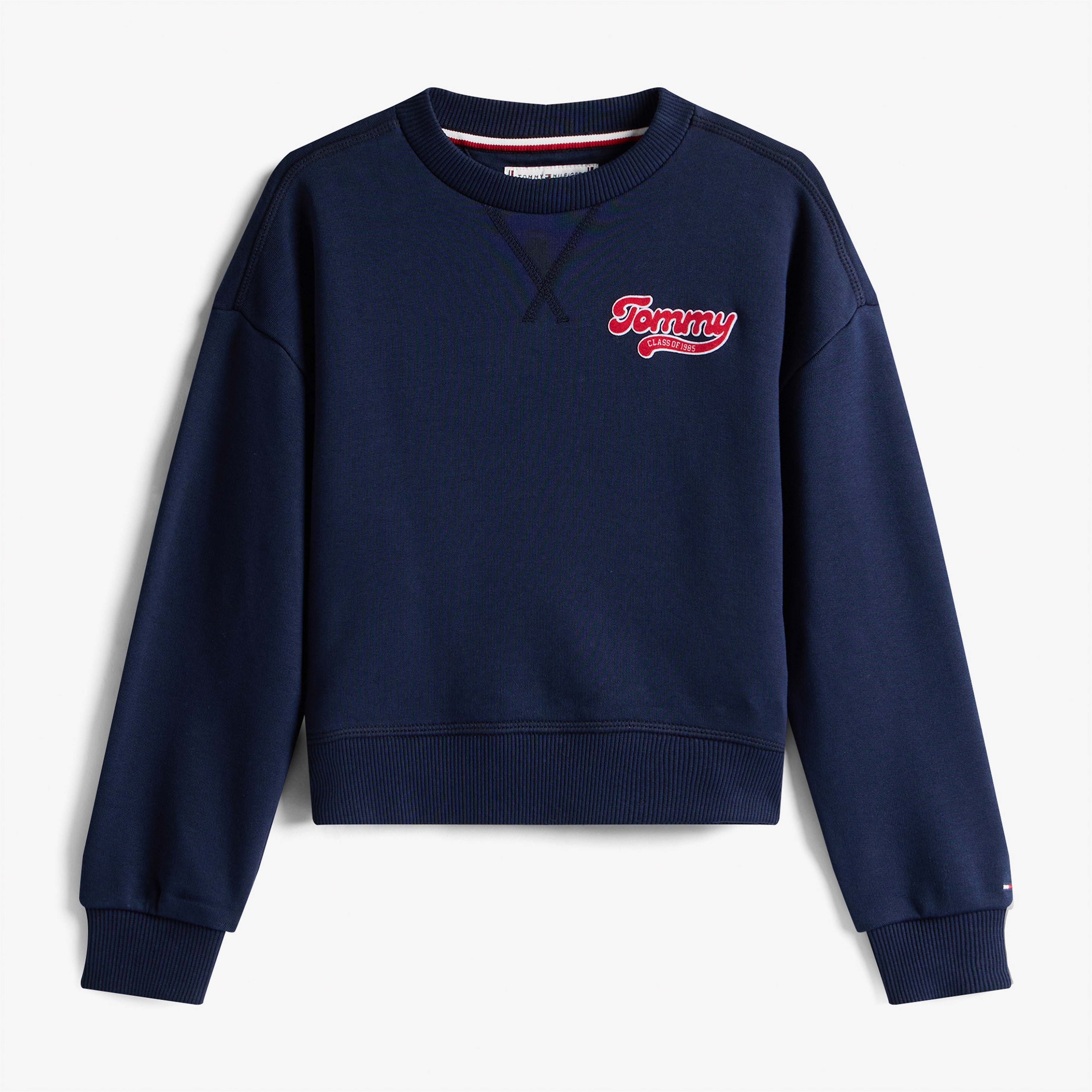 Tommy Hilfiger Flock Çocuk Lacivert Sweatshirt