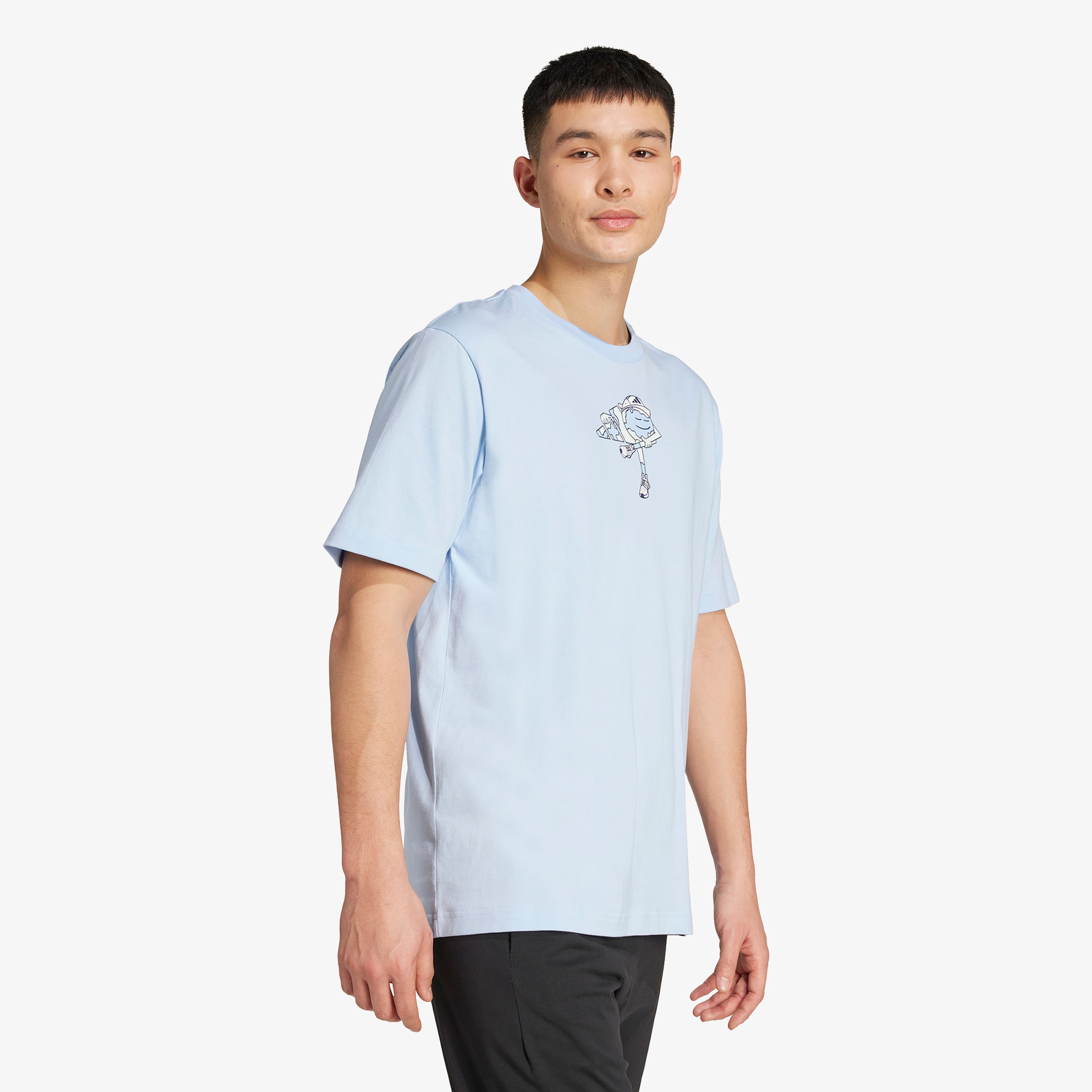 adidas Earth Day Graphic Erkek Mavi T-Shirt