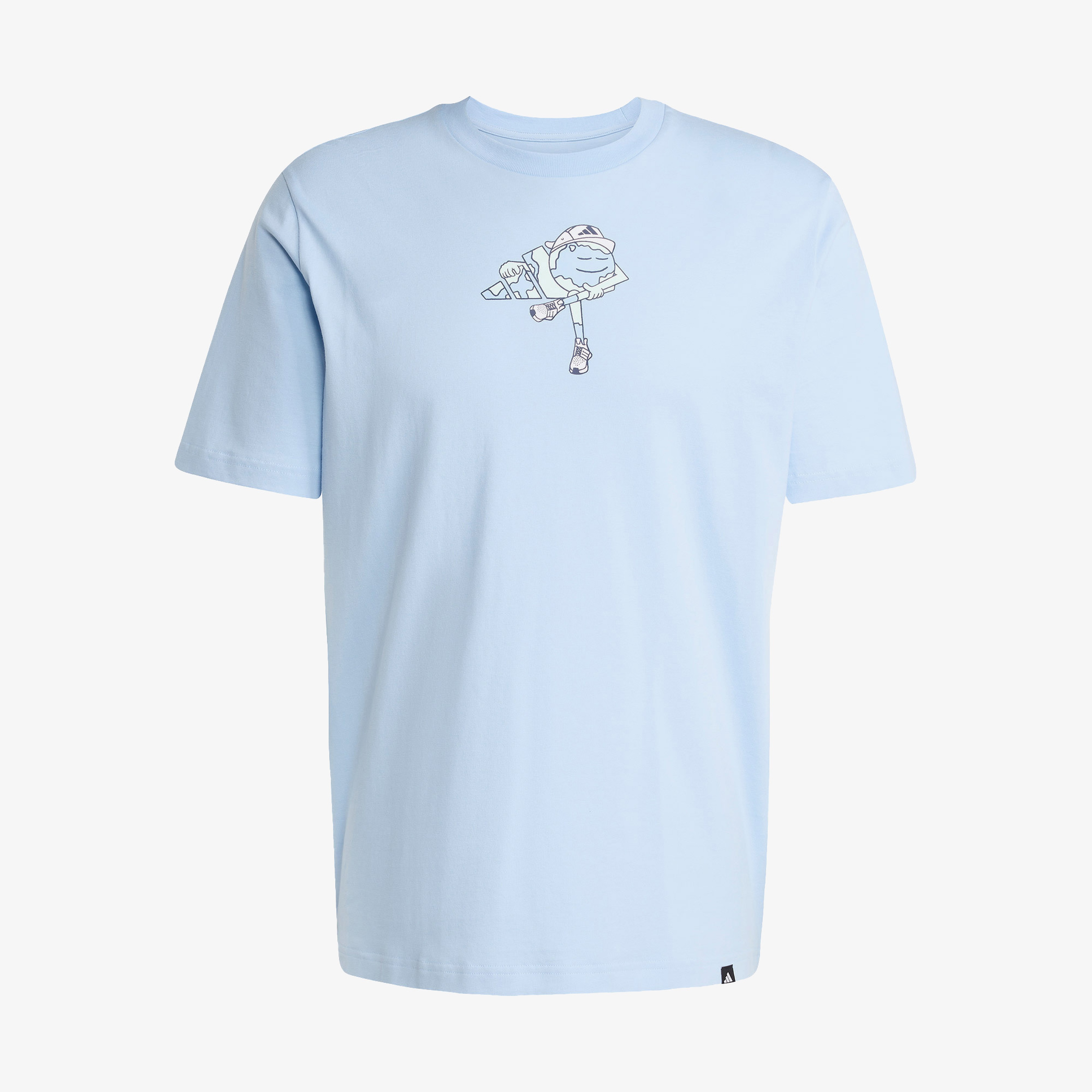 adidas Earth Day Graphic Erkek Mavi T-Shirt