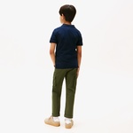 Tommy Hilfiger Graphic Çocuk Lacivert Polo Yaka T-Shirt