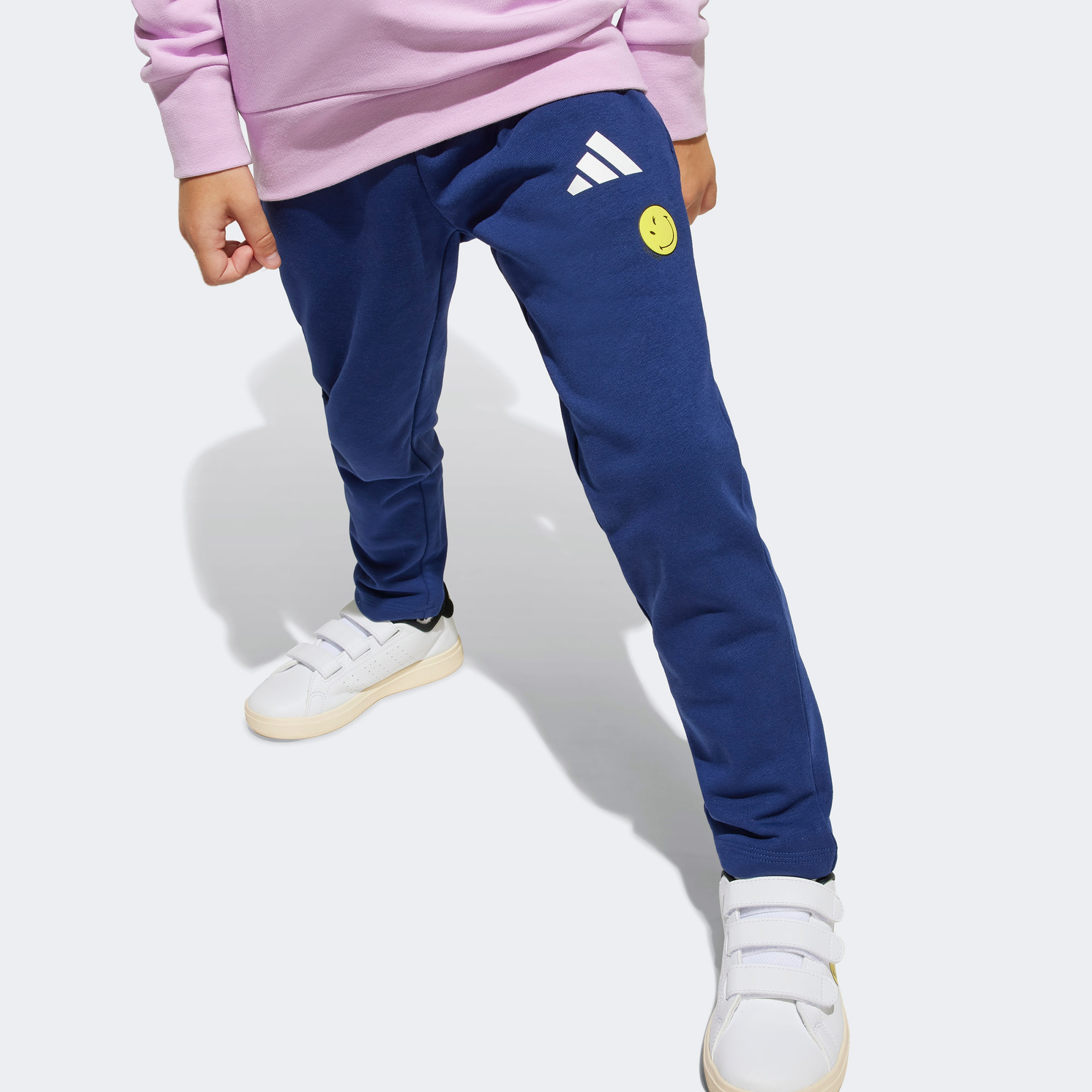 adidas x Smileyworld Çocuk Mor Eşofman Takımı