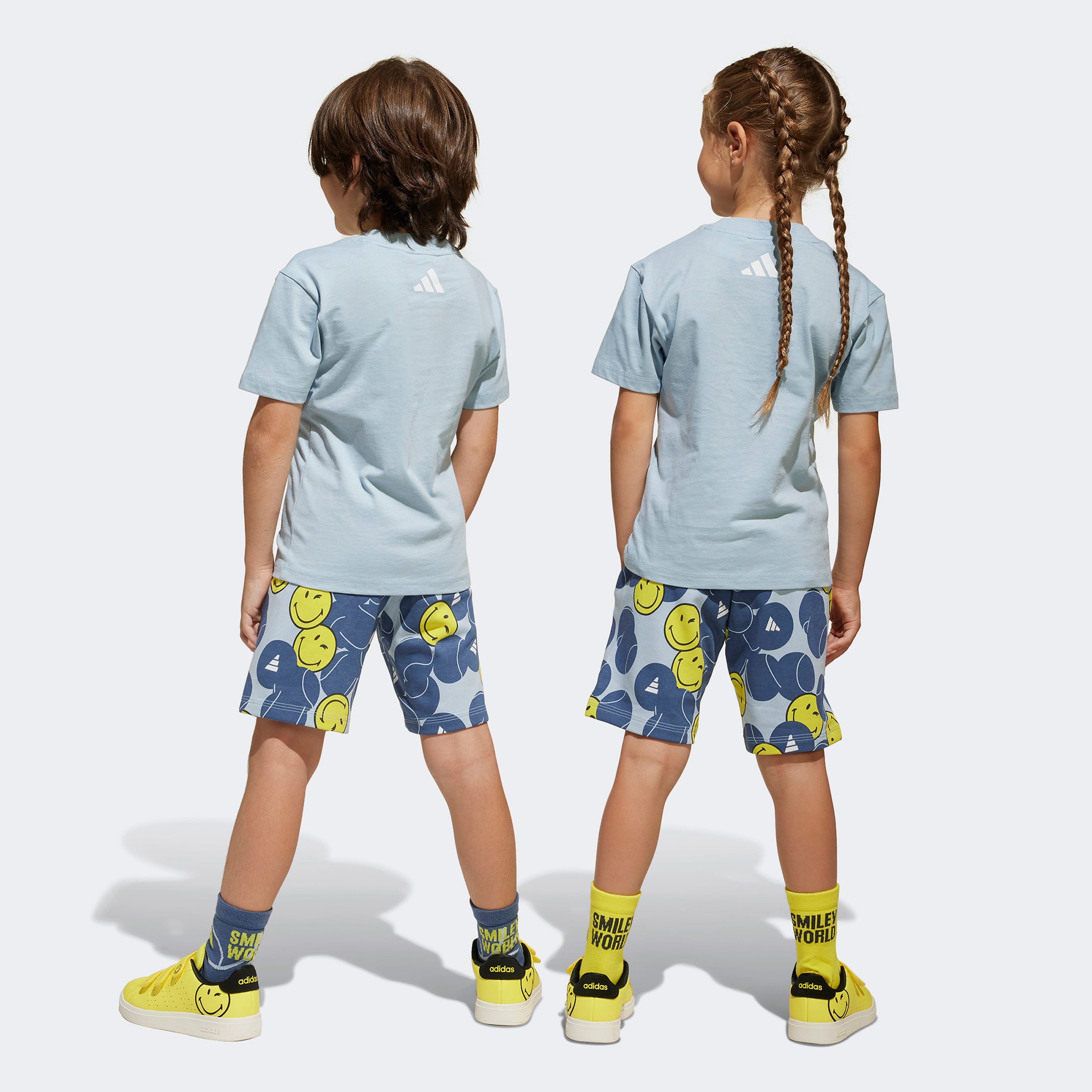 adidas x Smileyworld Çocuk Mavi Eşofman Takımı