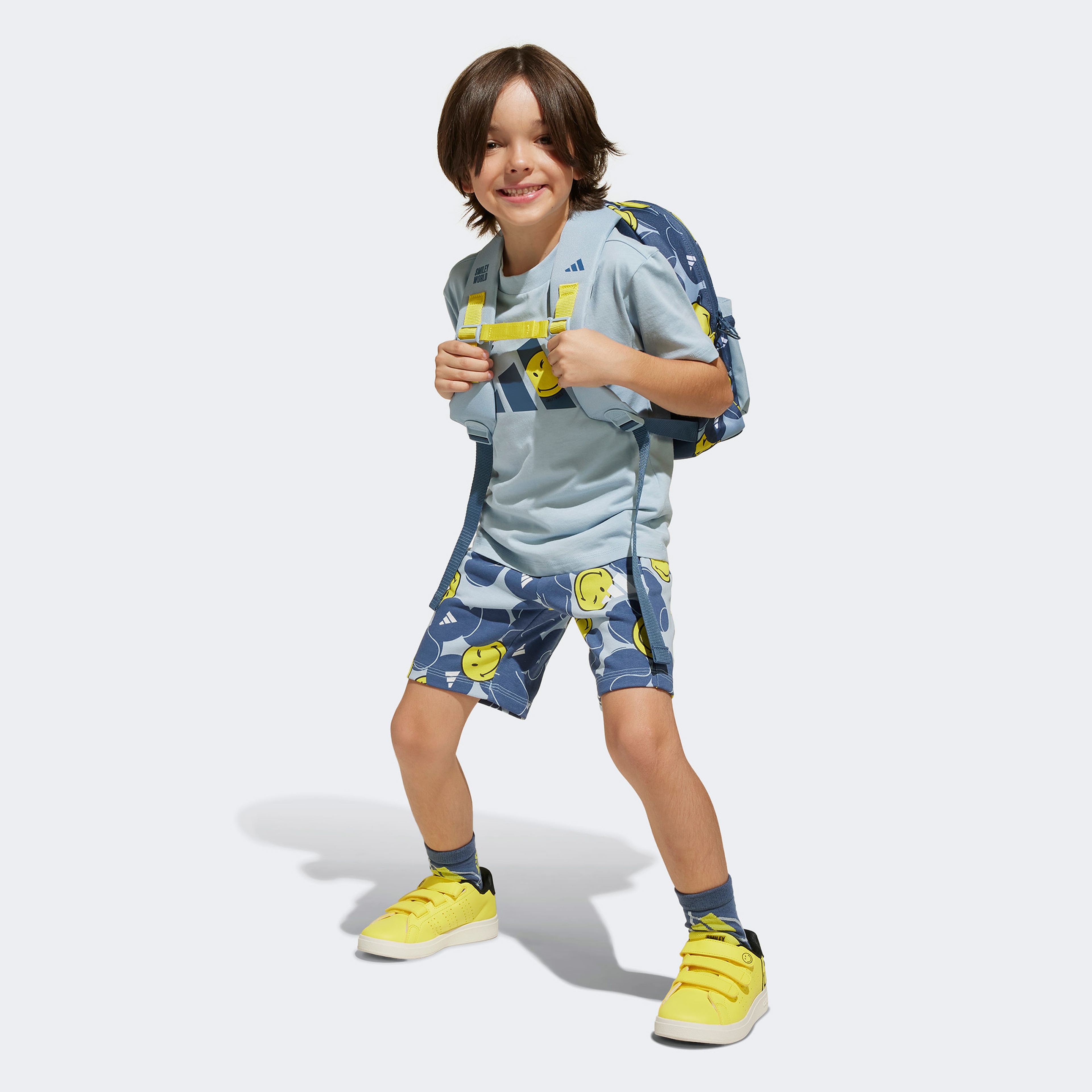 adidas x Smileyworld Çocuk Mavi Eşofman Takımı