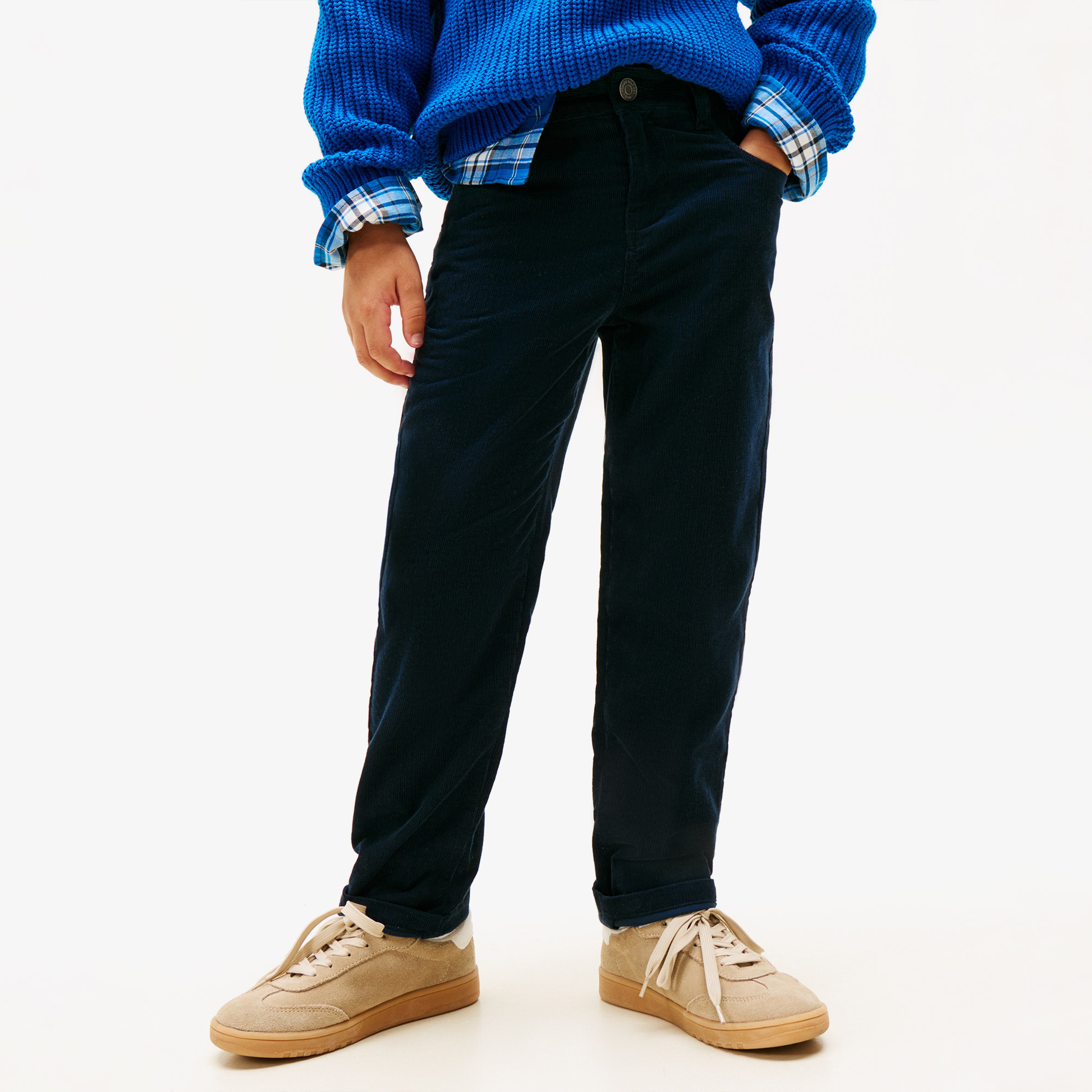 Tommy Hilfiger Corduroy Skater Çocuk 5 Cepli Lacivert Pantolon