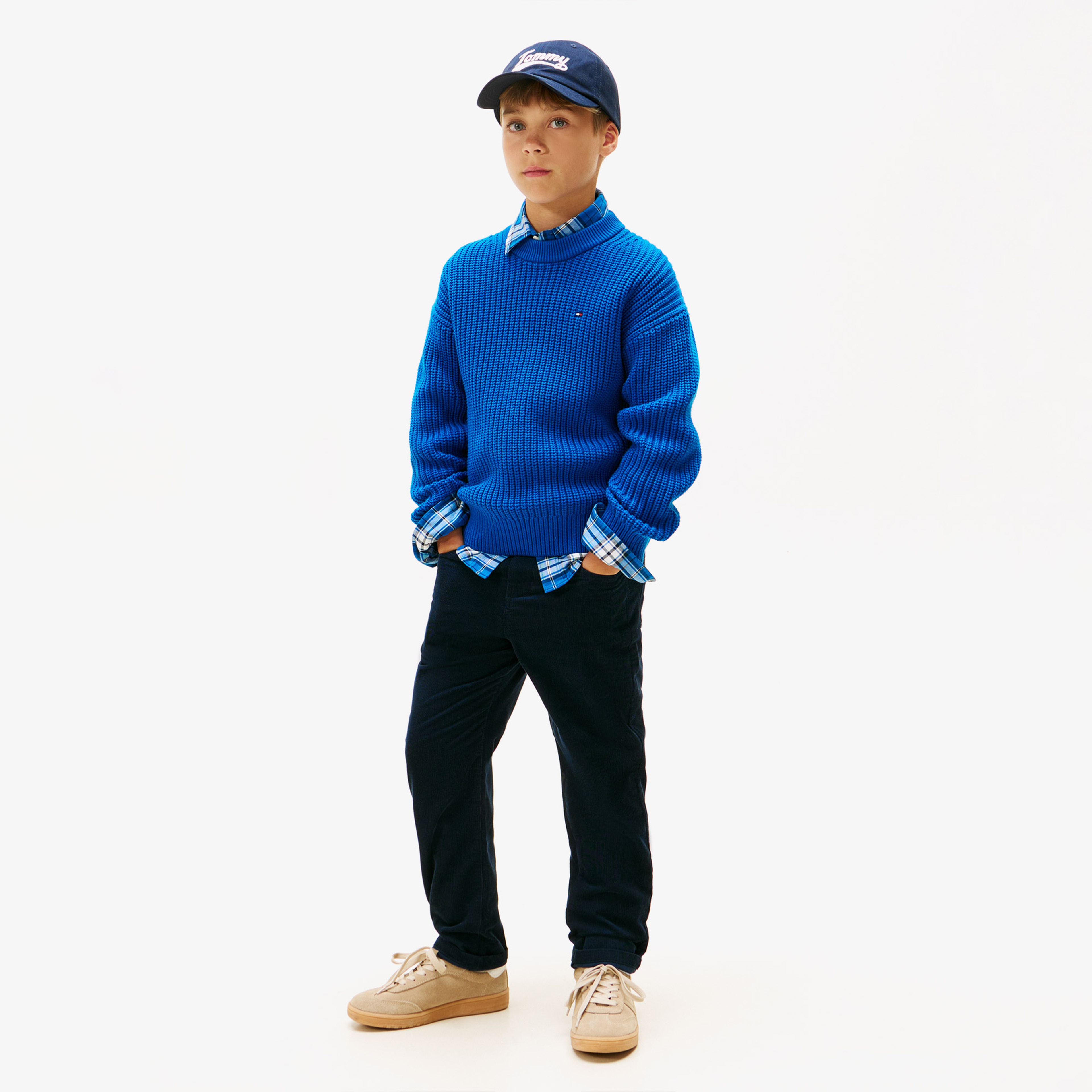 Tommy Hilfiger Corduroy Skater Çocuk 5 Cepli Lacivert Pantolon