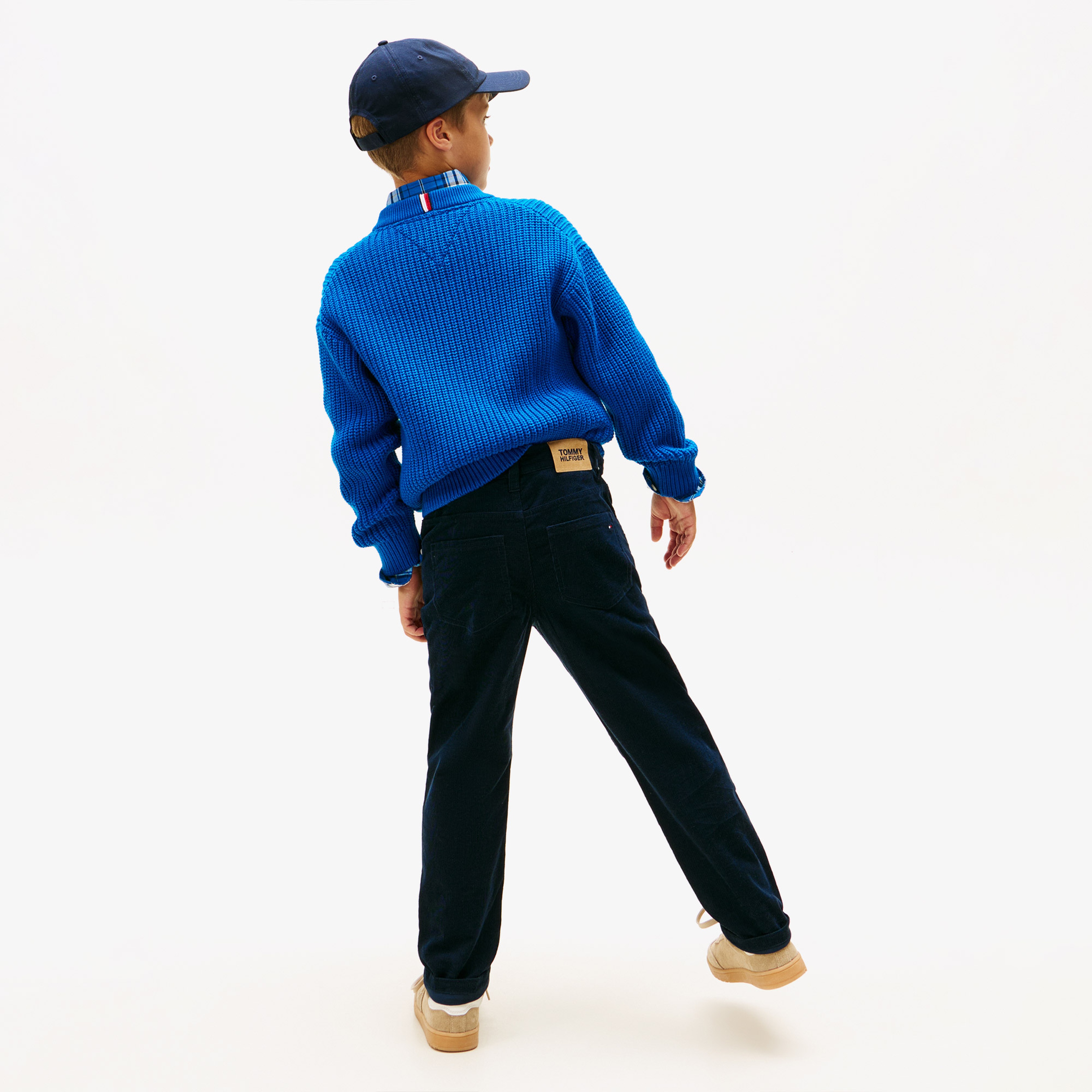 Tommy Hilfiger Corduroy Skater Çocuk 5 Cepli Lacivert Pantolon