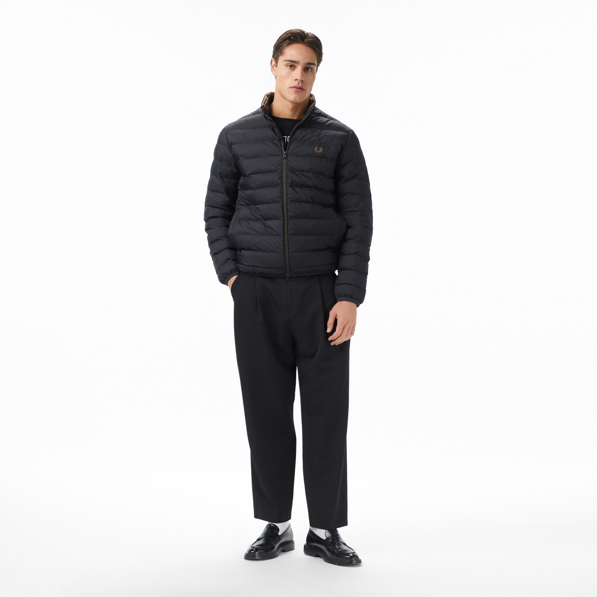 Fred Perry Insulated Erkek Siyah Mont
