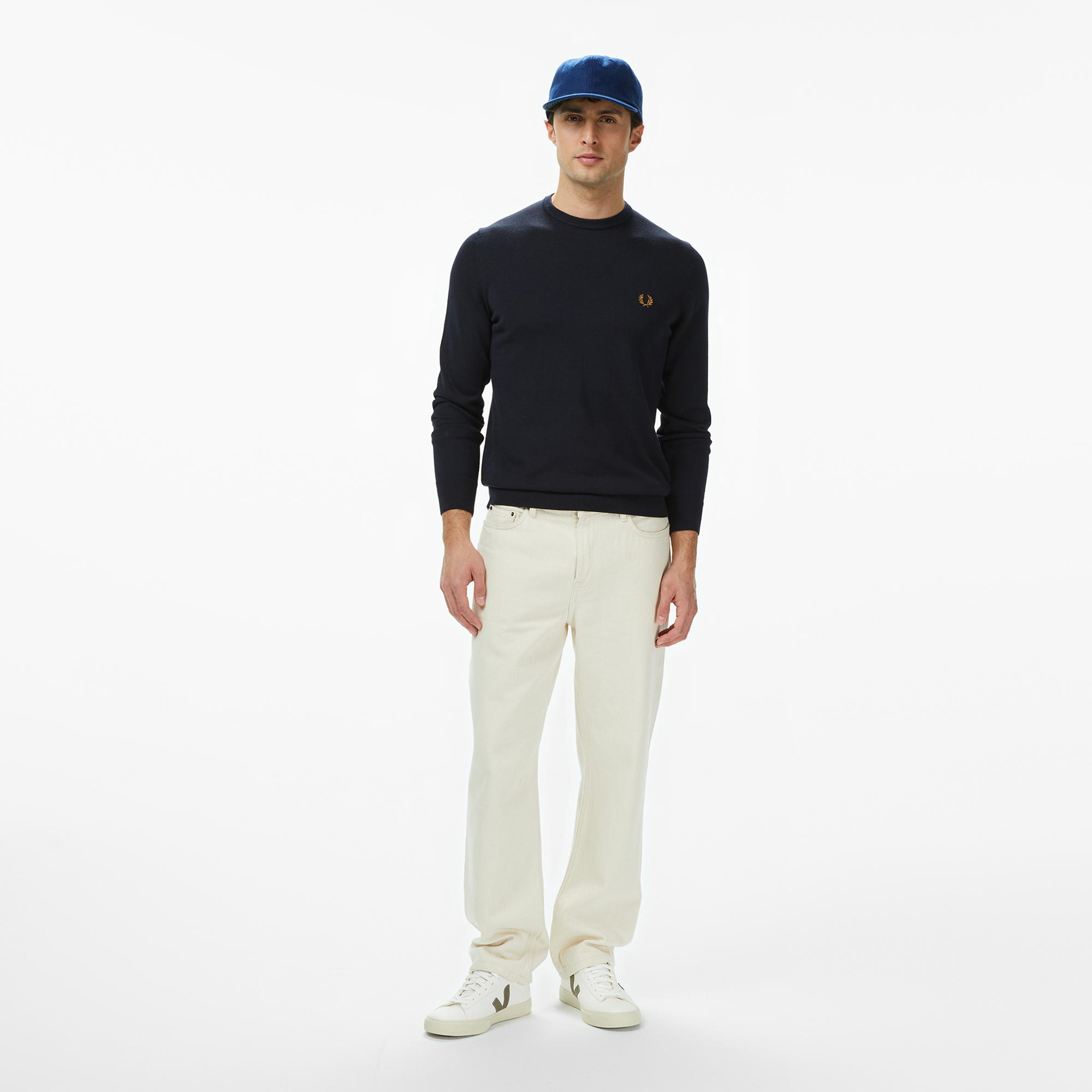 Fred Perry Classic Jumper Erkek Lacivert Triko