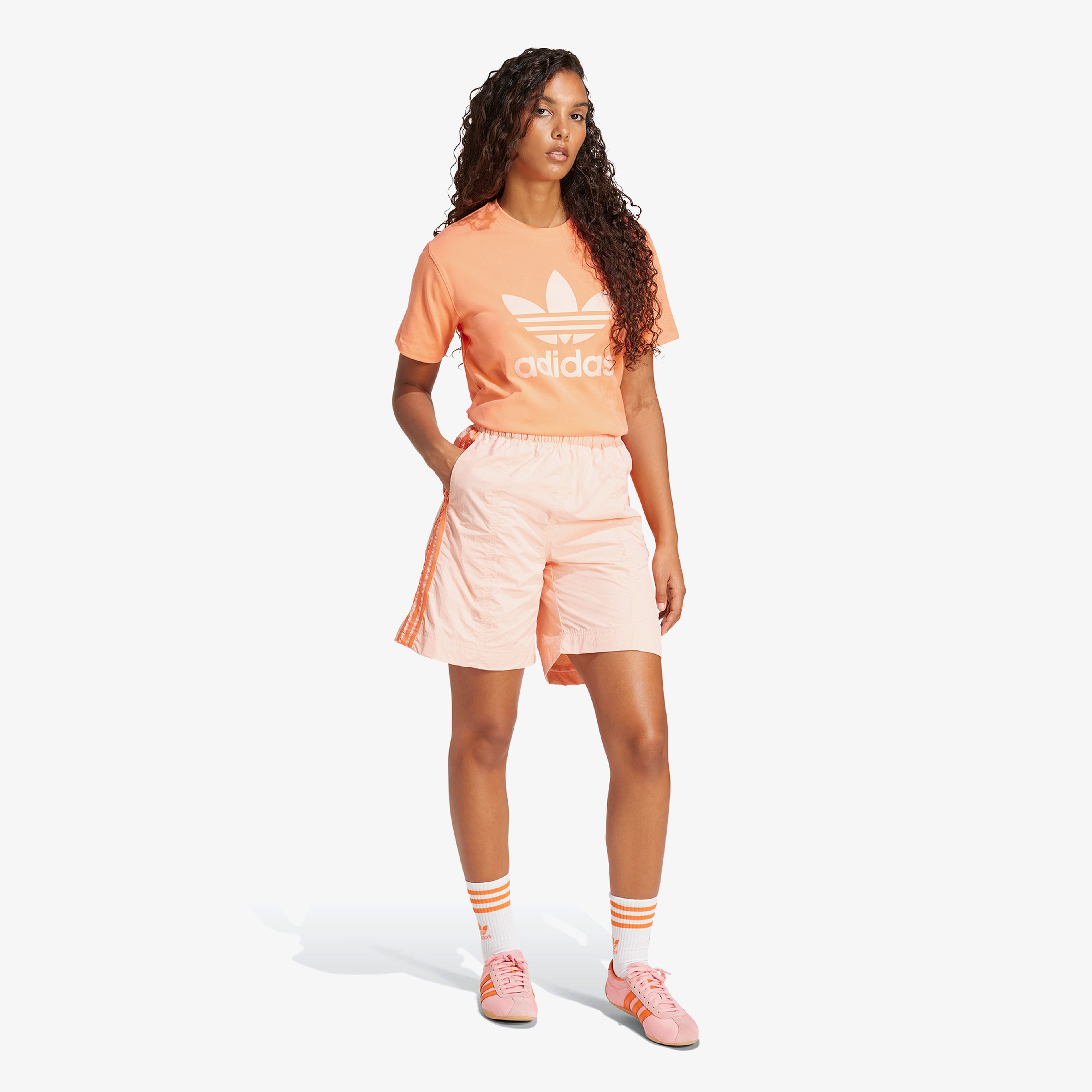 adidas Trefoil Kadın Turuncu T-Shirt