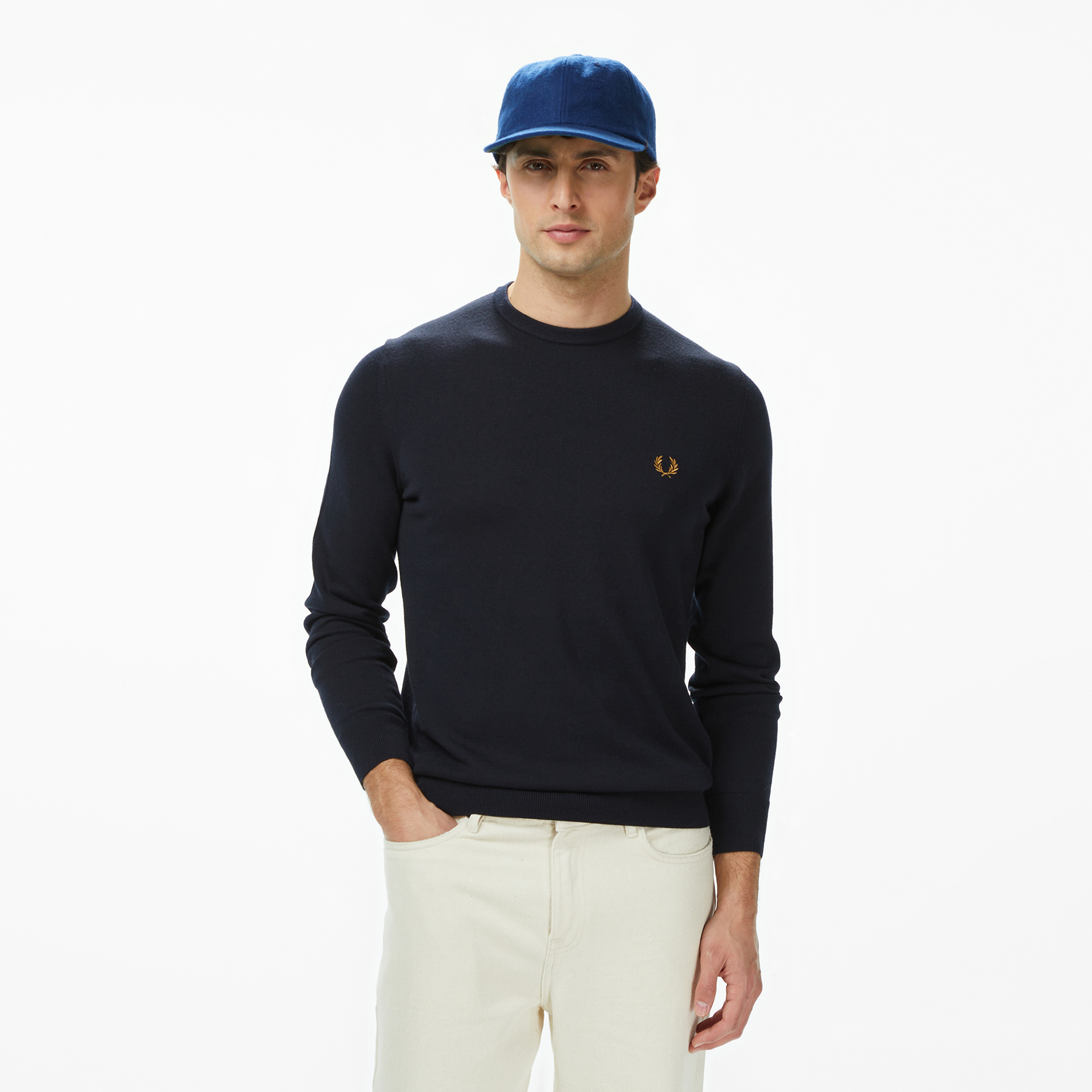 Fred Perry Classic Jumper Erkek Lacivert Triko