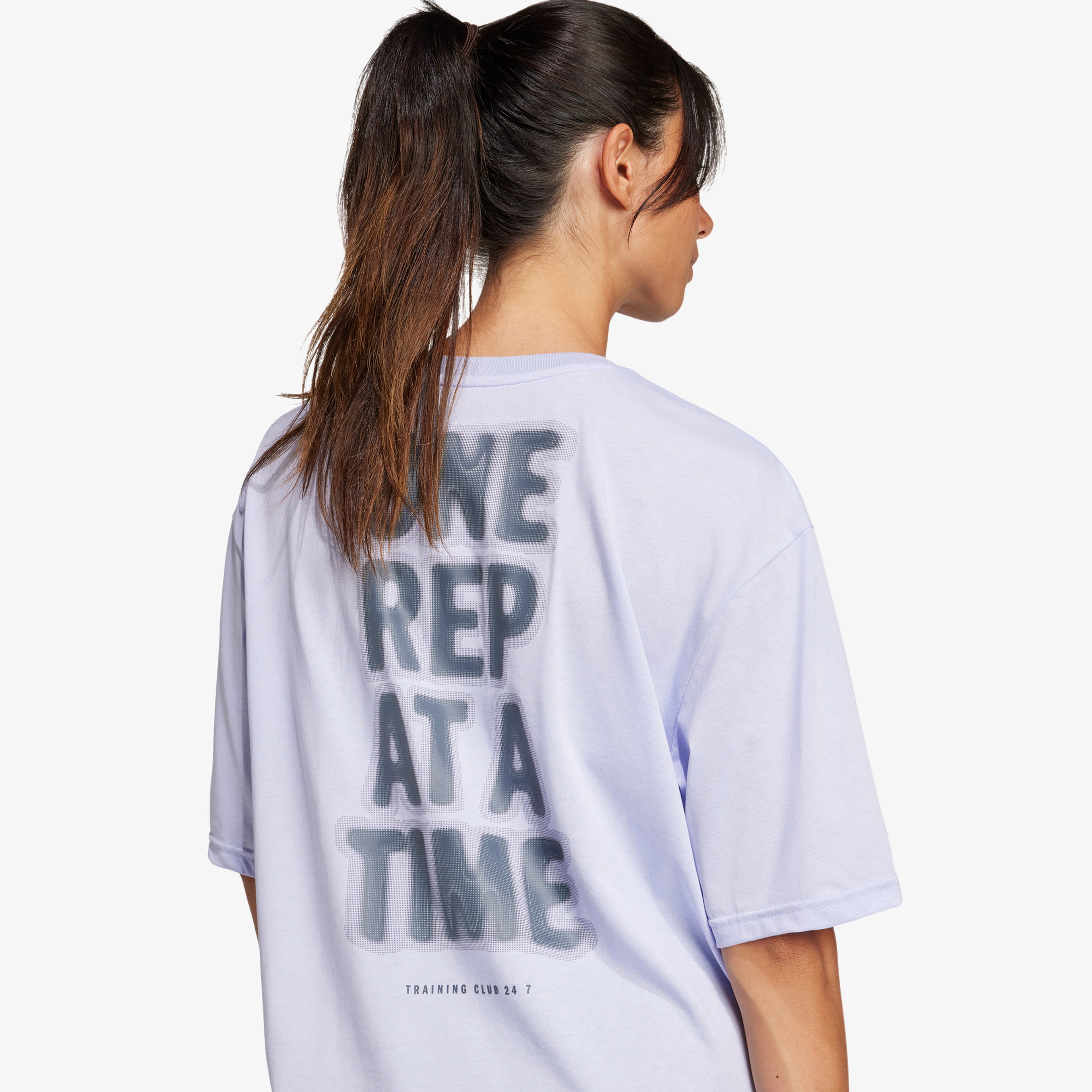 adidas Climacool Training Graphic Kadın Mor T-Shirt