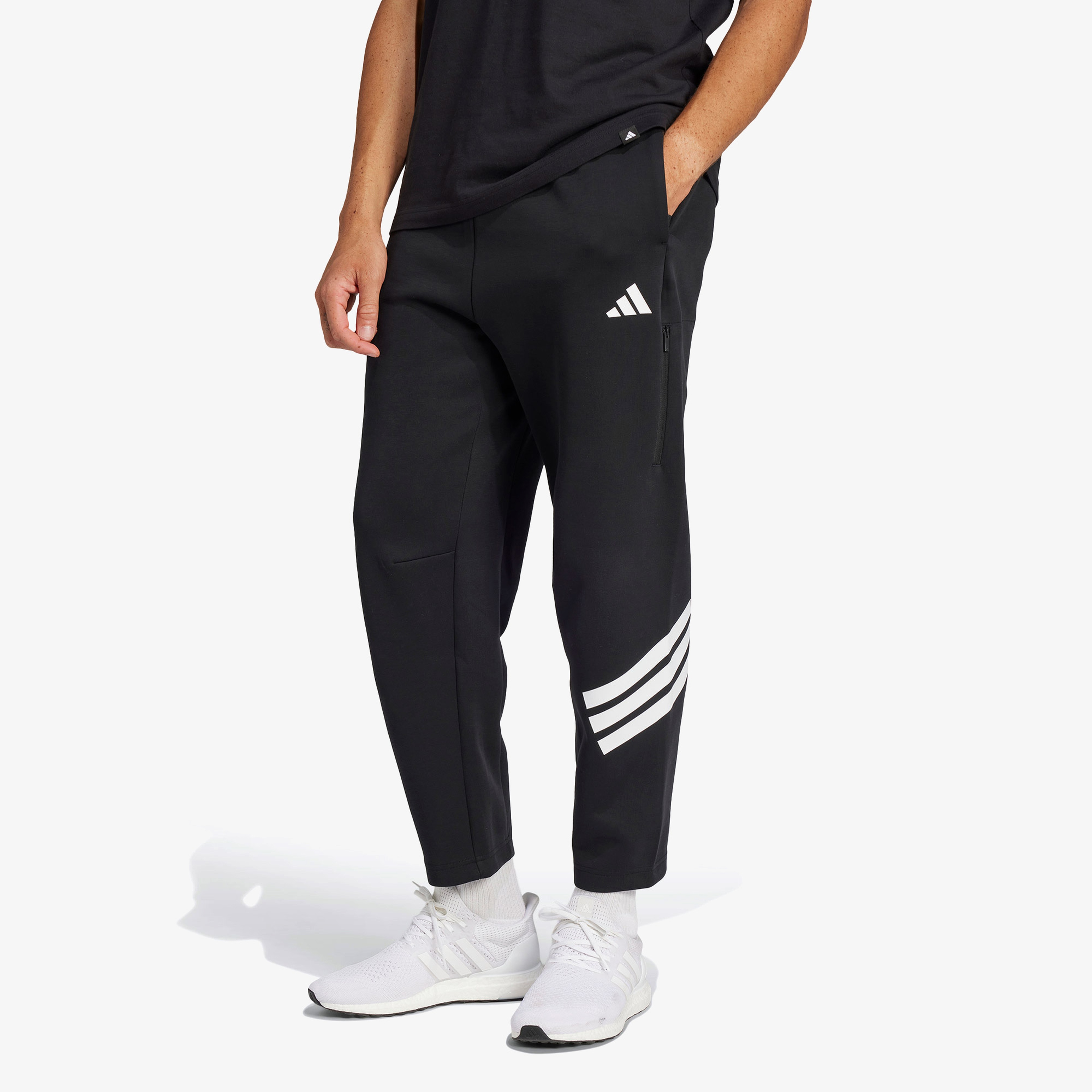 adidas Future Icon 3-Stripes Erkek Siyah Eşofman Altı