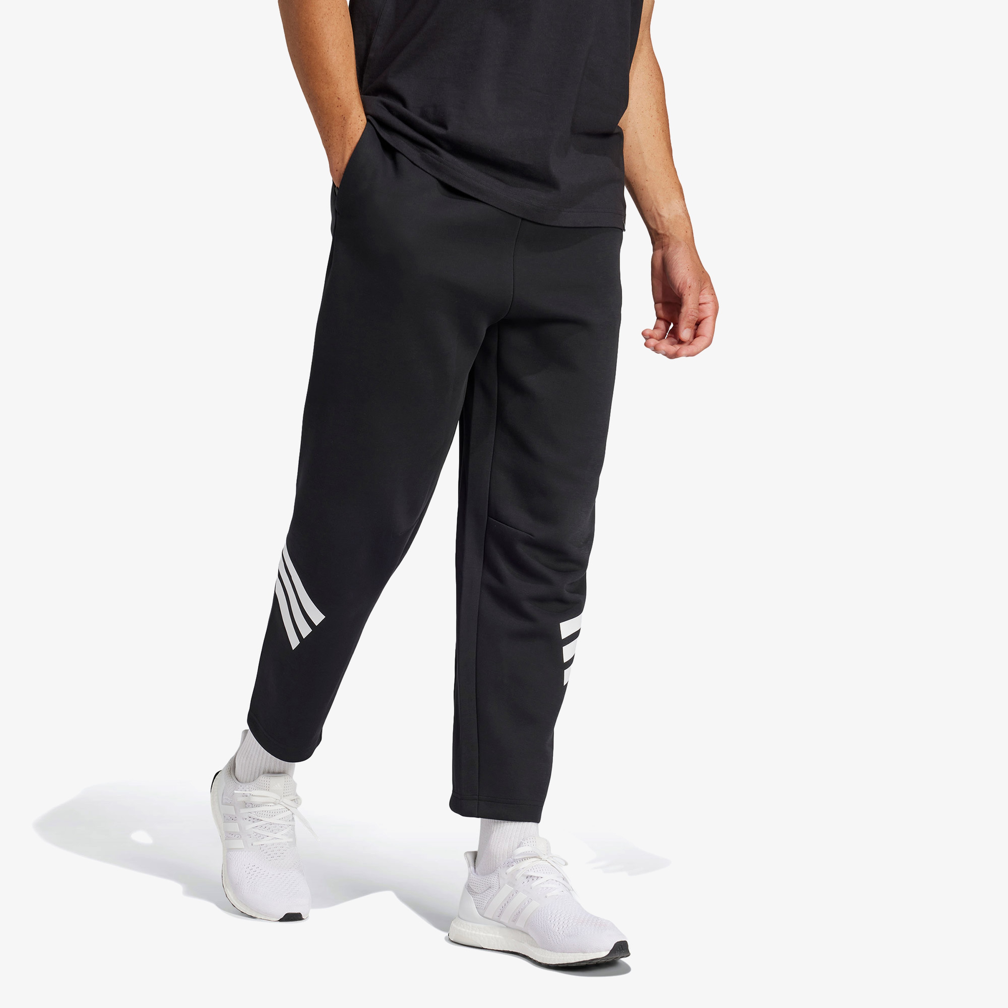 adidas Future Icon 3-Stripes Erkek Siyah Eşofman Altı