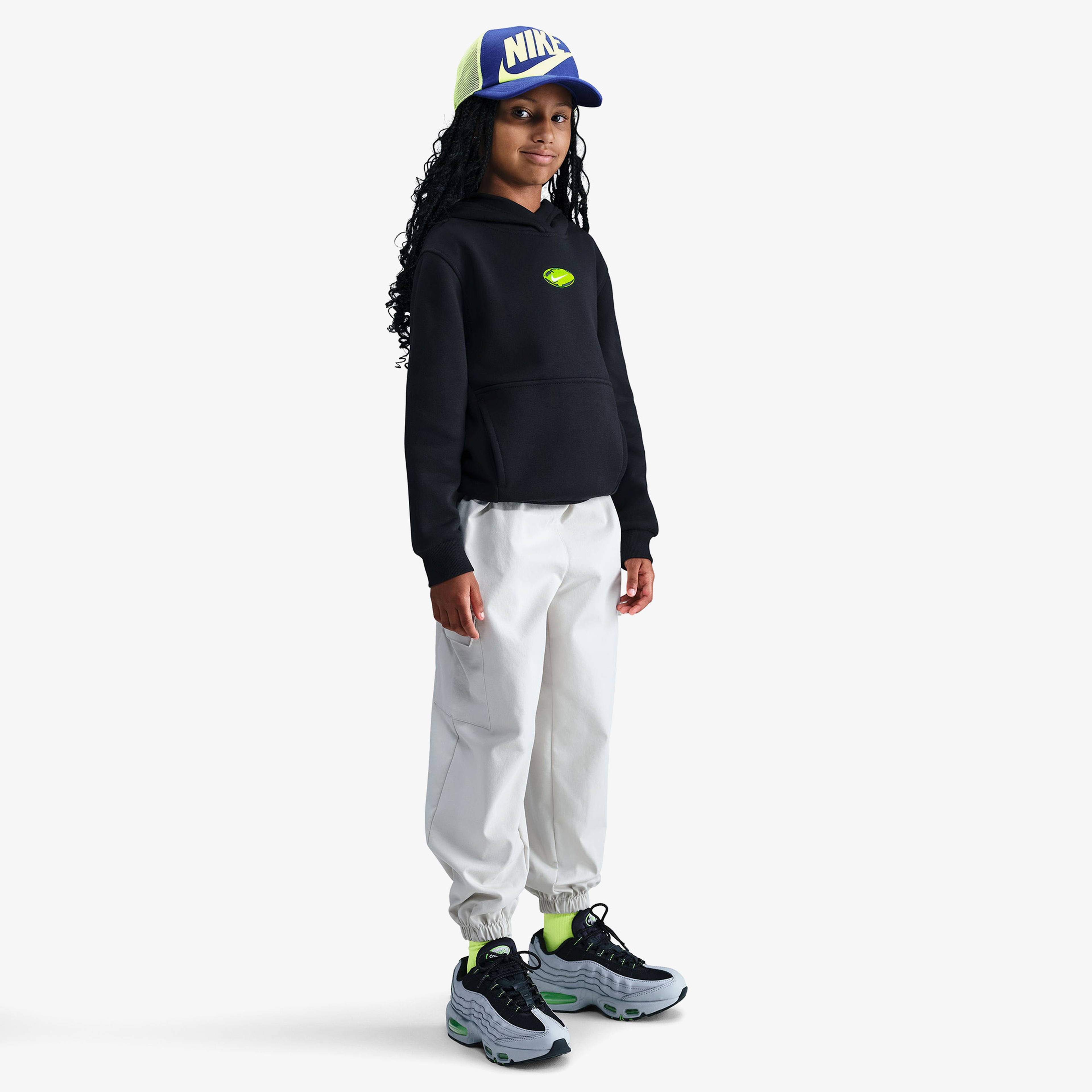 Nike Sportswear Club Fleece Çocuk Siyah Kapüşonlu Hoodie