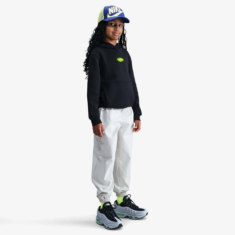 Nike Sportswear Club Fleece Çocuk Siyah Kapüşonlu Hoodie