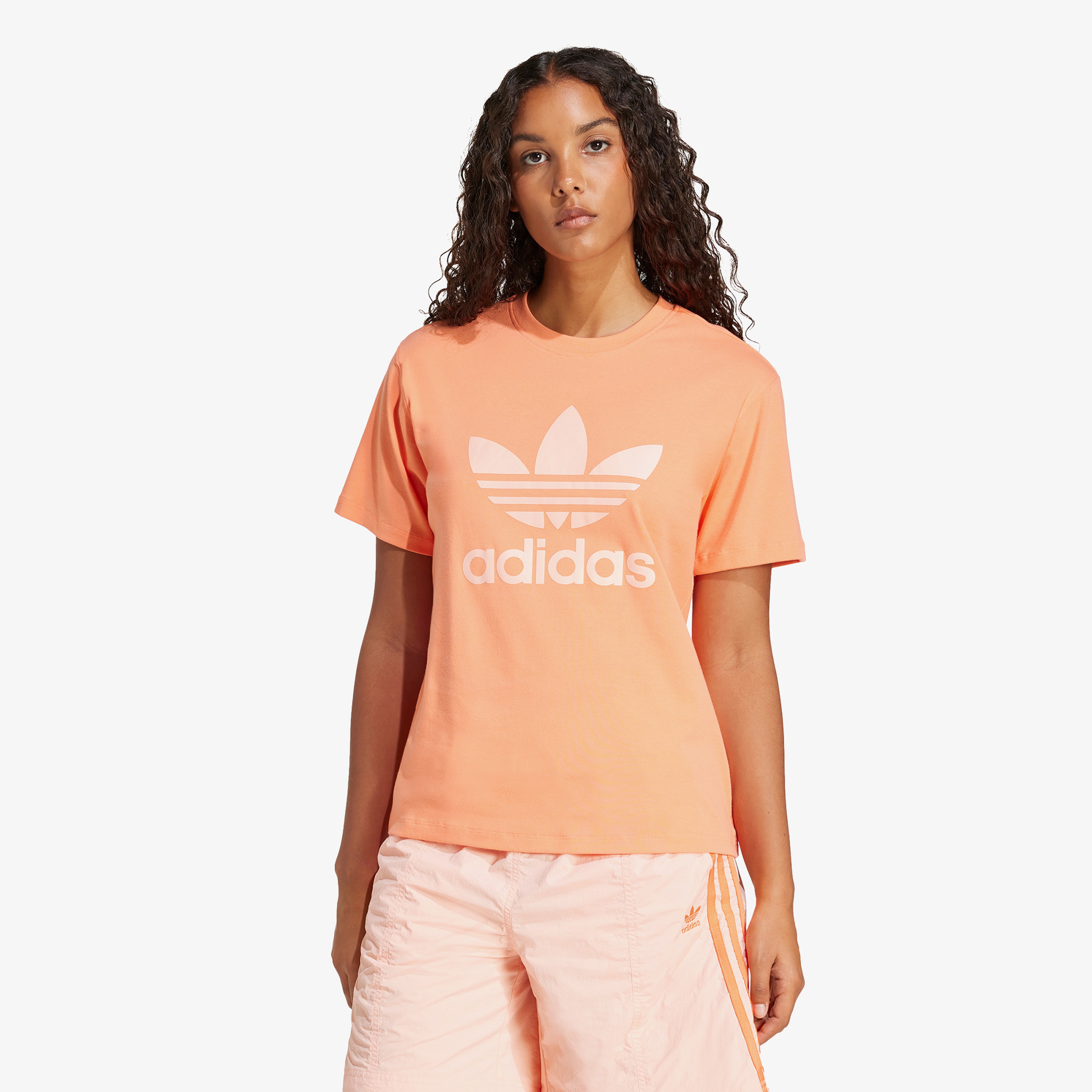 adidas Trefoil Kadın Turuncu T-Shirt