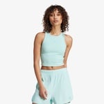 adidas Essentials Rib Kadın Turkuaz Kolsuz T-Shirt
