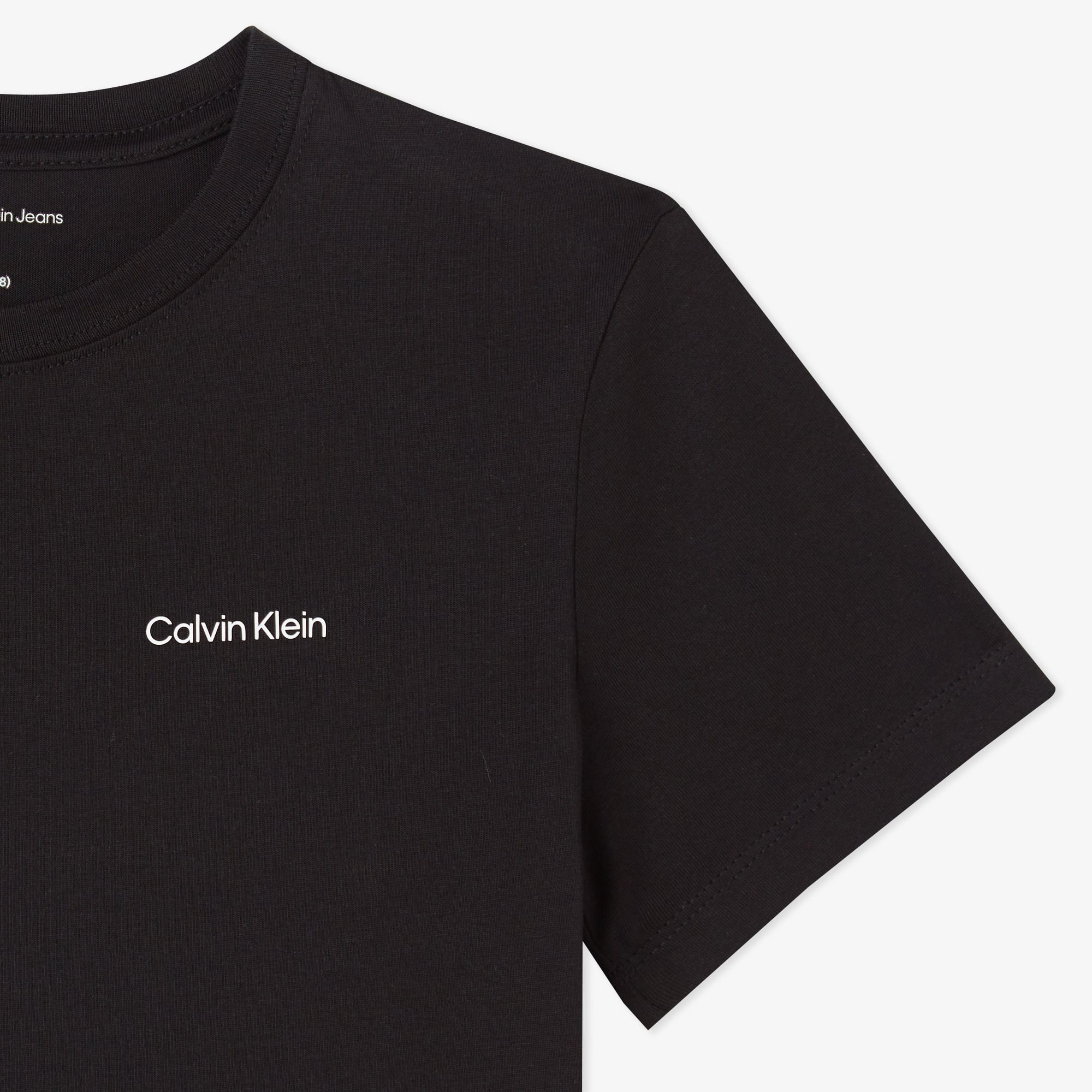 Calvin Klein Chest Logo Çocuk Siyah T-Shirt